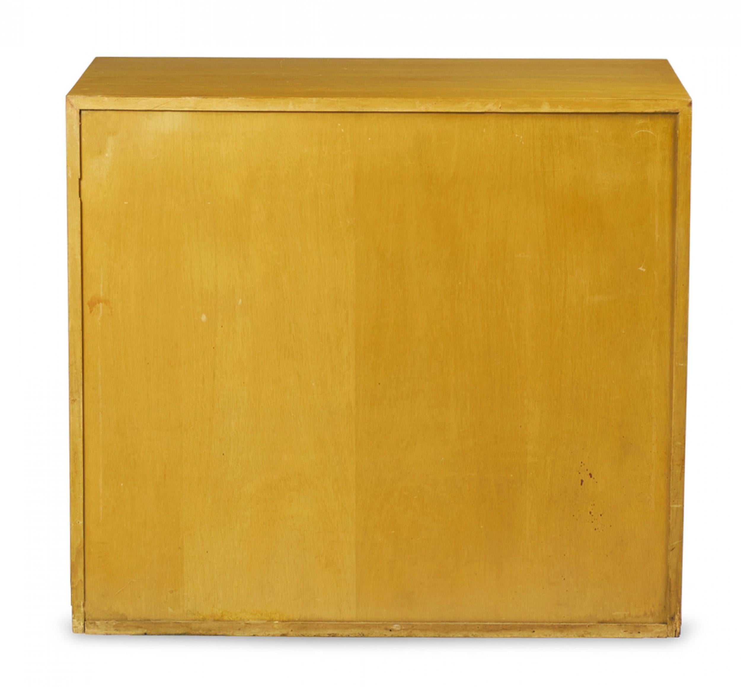 T.H. Robsjohn-Gibbings for Widdicomb Maple and Brass Three-Drawer Chest In Good Condition For Sale In New York, NY