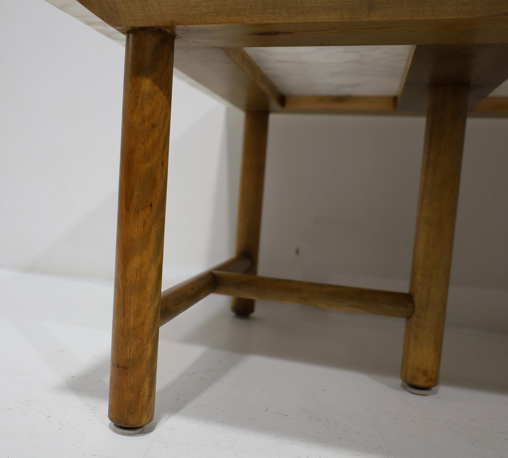 T.H. Robsjohn Gibbings for Widdicomb Mid Century Marble Cocktail Table For Sale 4