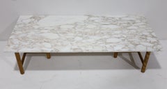 T.H. Robsjohn Gibbings for Widdicomb Mid Century Marble Cocktail Table