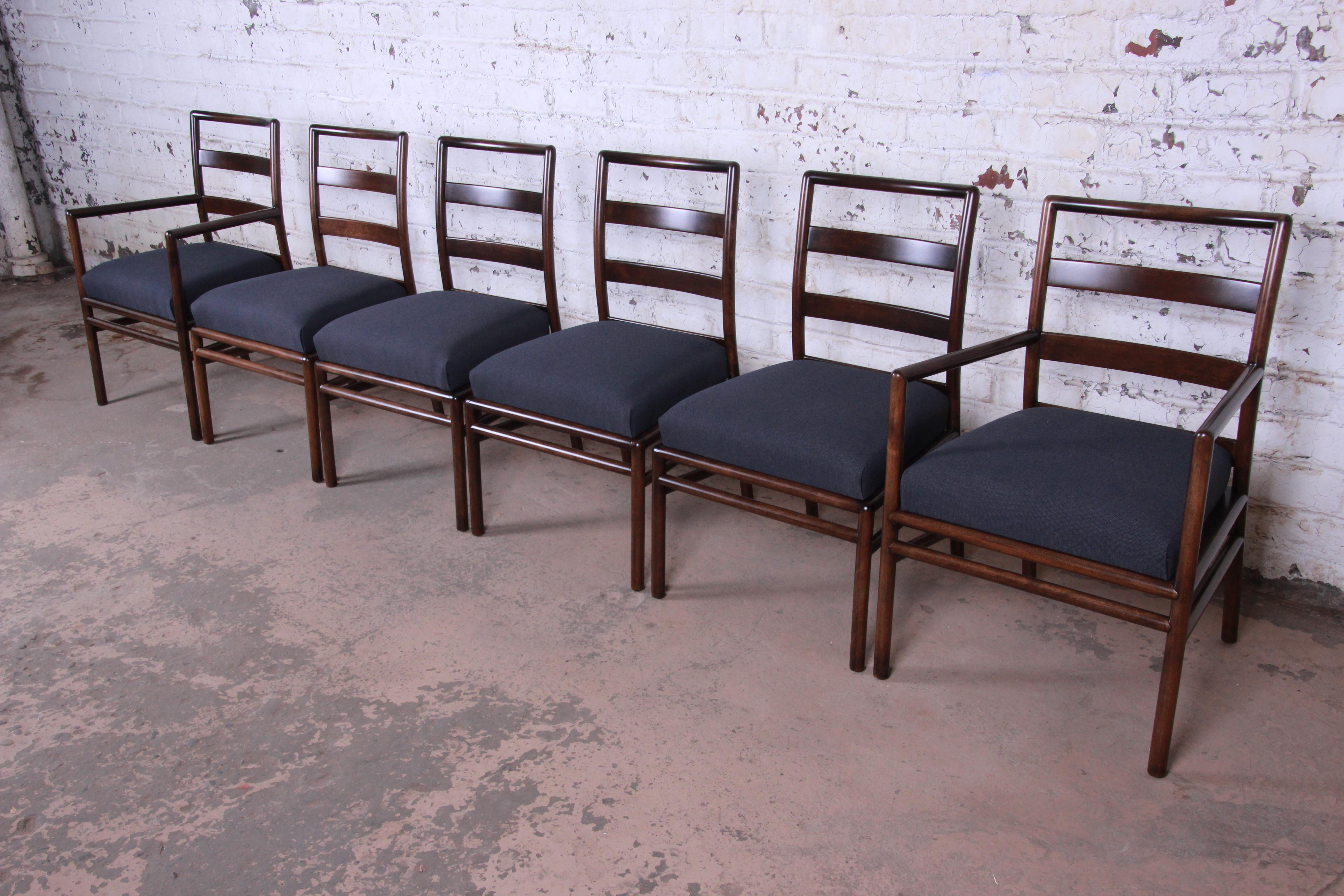 American T.H. Robsjohn-Gibbings for Widdicomb Mid-Century Modern Dining Chairs, Set of 6