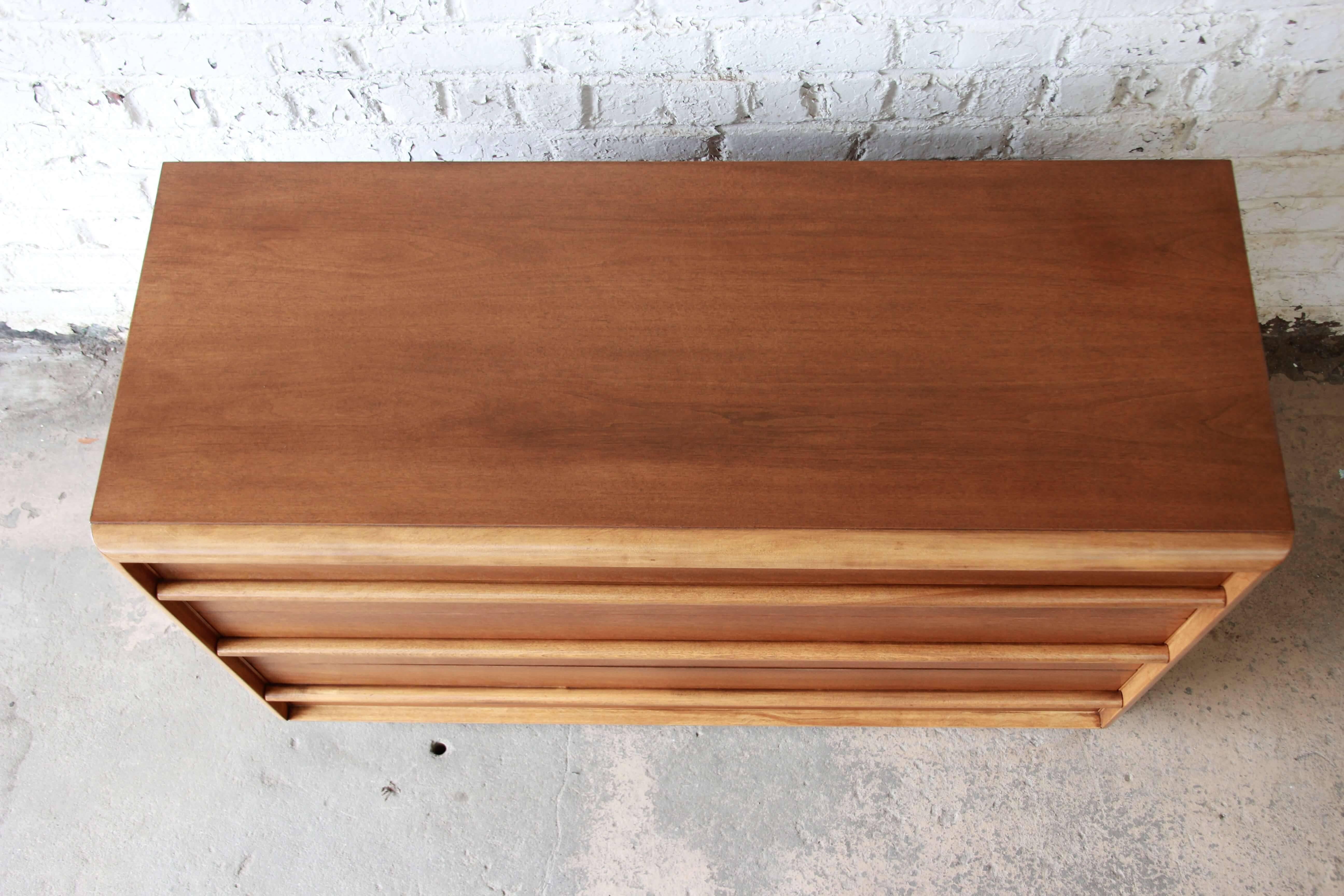 Walnut T.H. Robsjohn Gibbings for Widdicomb Mid-Century Modern Dresser