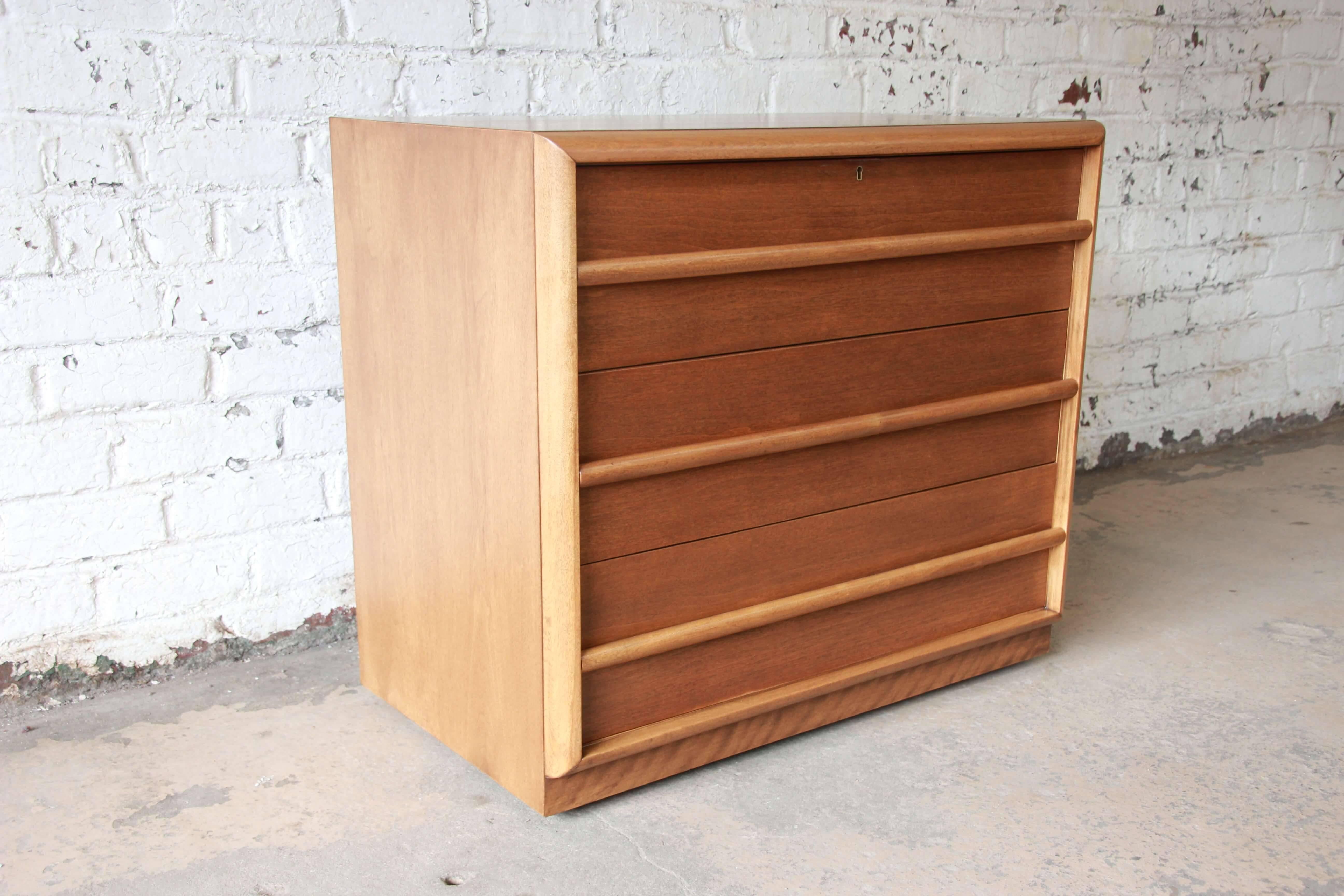 Mid-20th Century T.H. Robsjohn-Gibbings for Widdicomb Mid-Century Modern Three-Drawer Chest