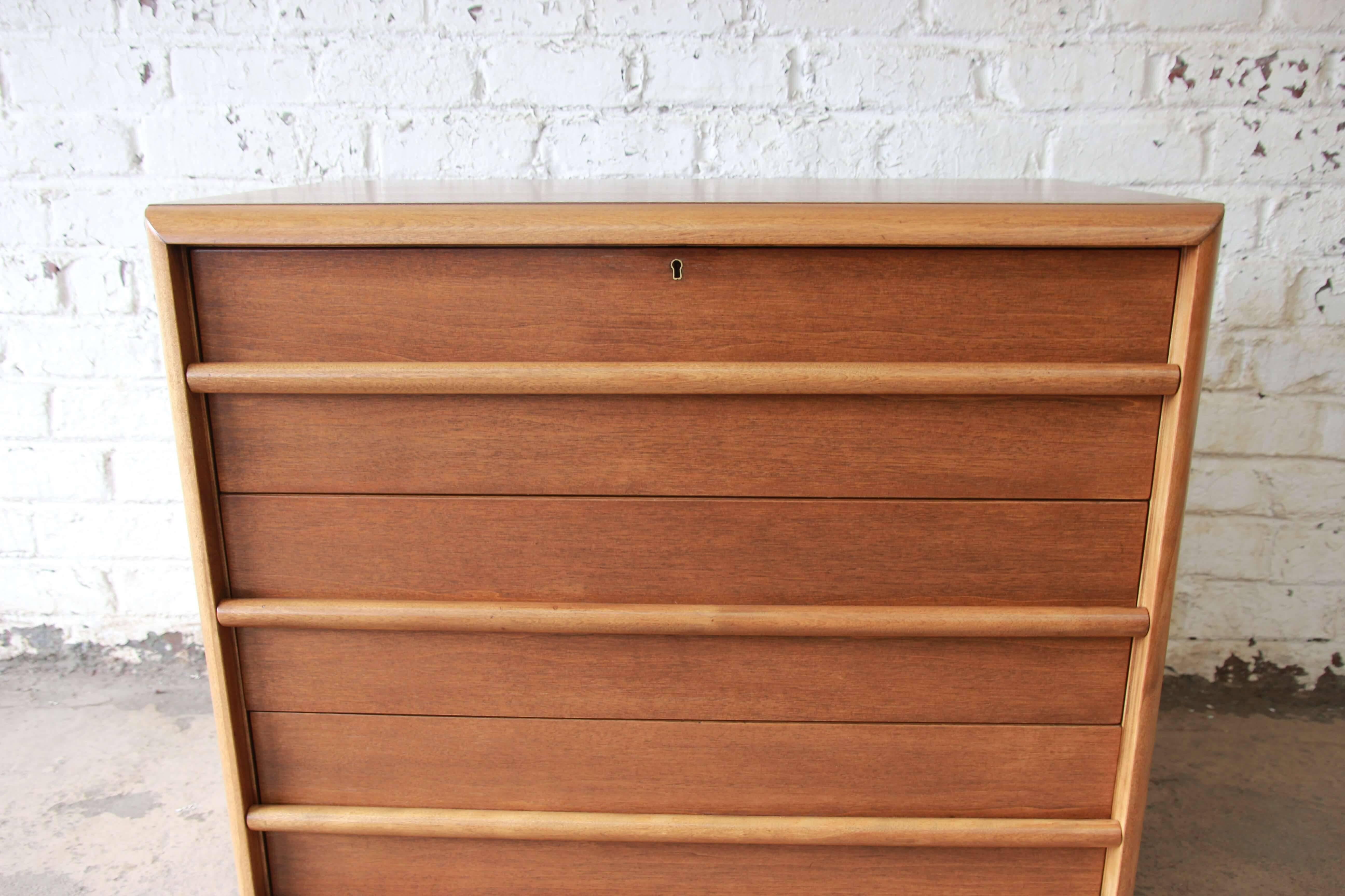 T.H. Robsjohn-Gibbings for Widdicomb Mid-Century Modern Three-Drawer Chest 2