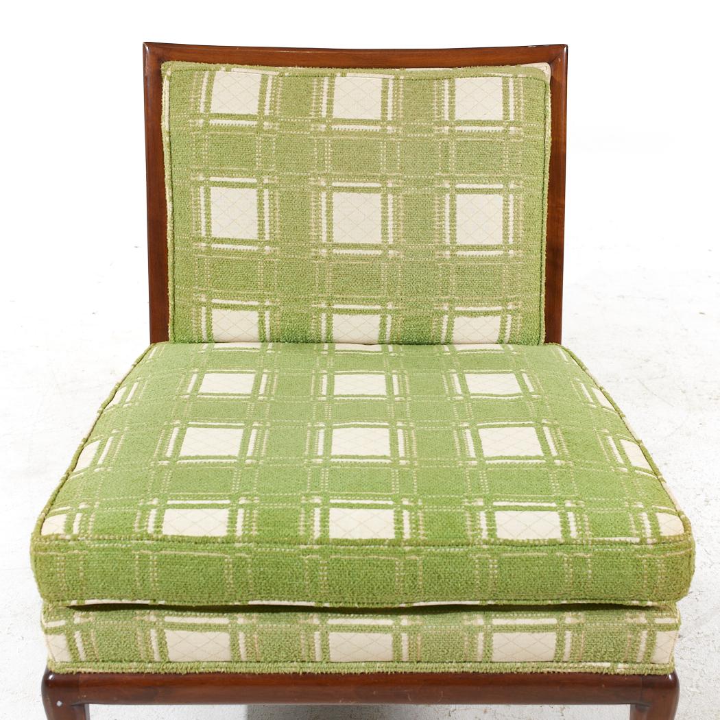 T.H. Robsjohn Gibbings for Widdicomb Mid Century Slipper Lounge Chairs - Pair For Sale 3