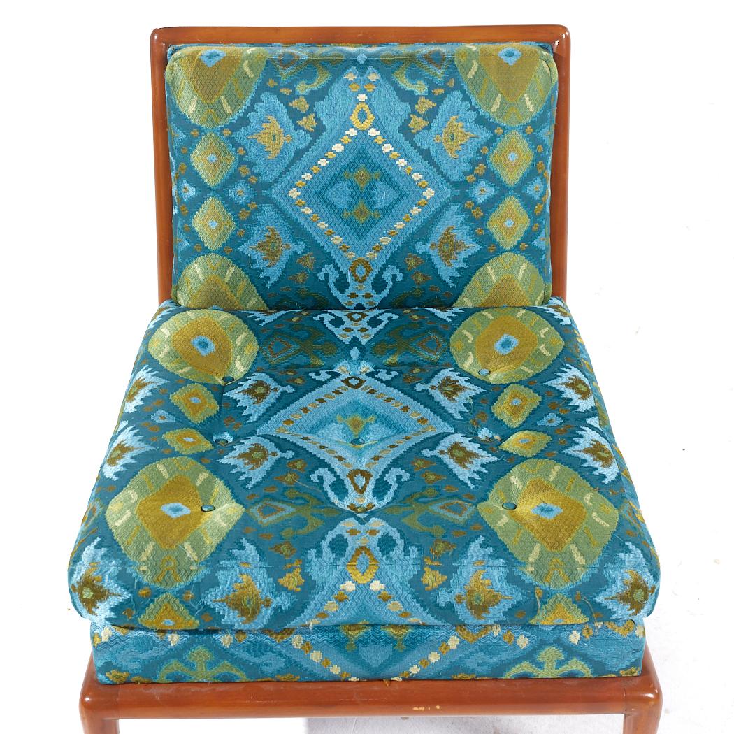 T.H. Robsjohn Gibbings para Widdicomb Sillas Slipper Lounge de mediados de siglo - Pareja en venta 5