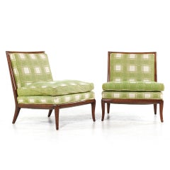 T.H. Paire de fauteuils de salon du milieu du siècle dernier Robsjohn Gibbings pour Widdicomb