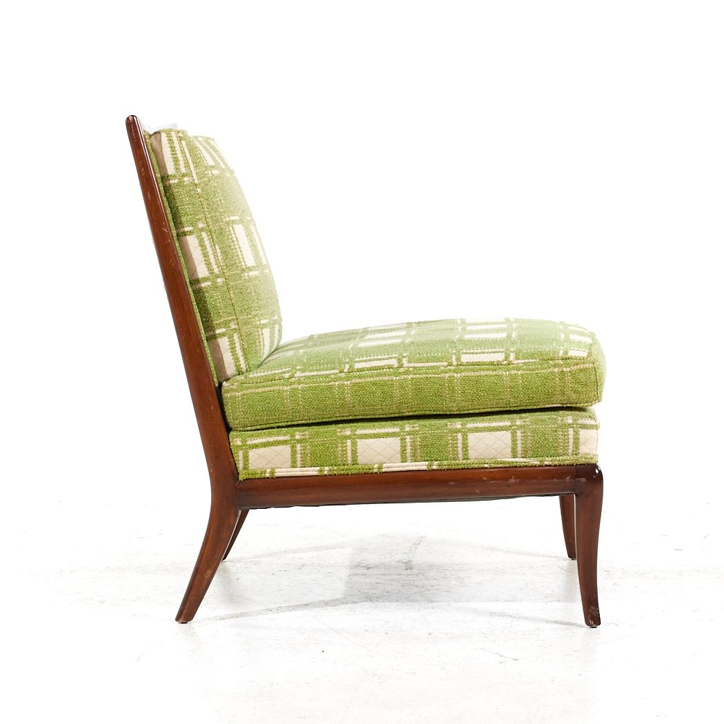 American T.H. Robsjohn Gibbings for Widdicomb Mid Century Slipper Lounge Chairs - Pair For Sale