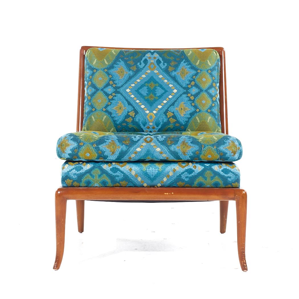 T.H. Robsjohn Gibbings para Widdicomb Sillas Slipper Lounge de mediados de siglo - Pareja en Bueno estado para la venta en Countryside, IL