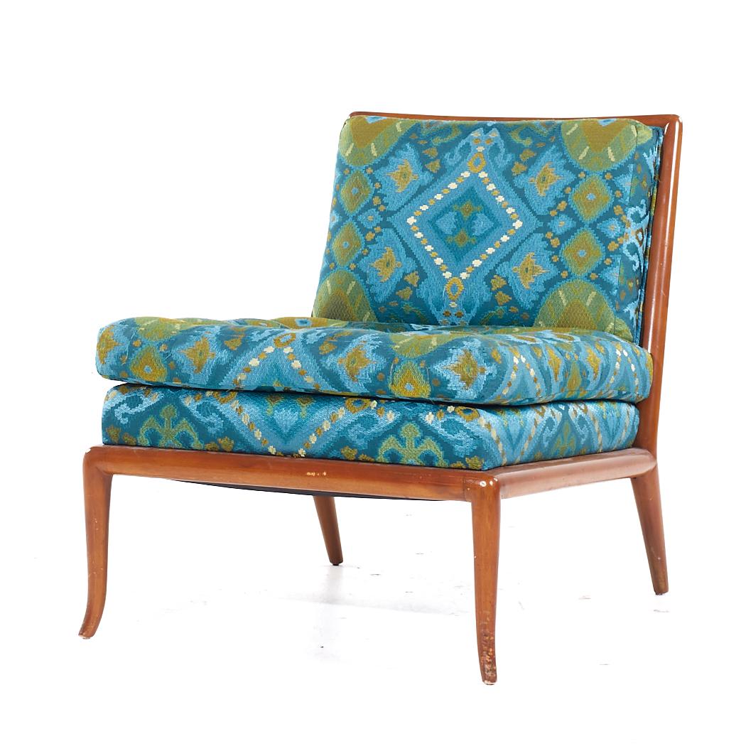T.H. Robsjohn Gibbings para Widdicomb Sillas Slipper Lounge de mediados de siglo - Pareja finales del siglo XX en venta