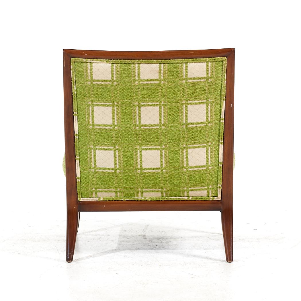 Upholstery T.H. Robsjohn Gibbings for Widdicomb Mid Century Slipper Lounge Chairs - Pair For Sale