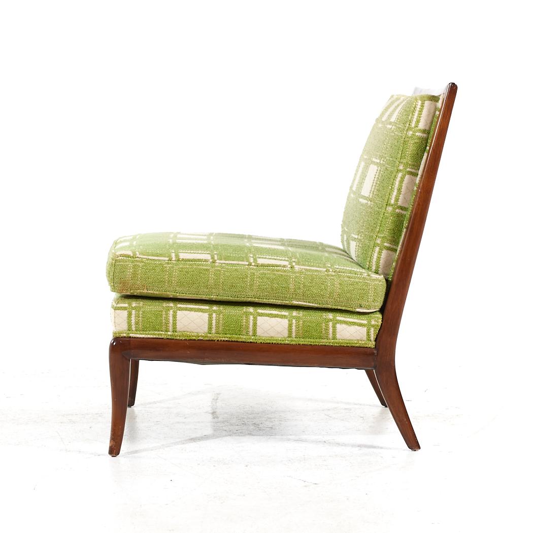 T.H. Robsjohn Gibbings for Widdicomb Mid Century Slipper Lounge Chairs - Pair For Sale 2