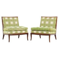 T.H. Robsjohn Gibbings for Widdicomb Mid Century Slipper Lounge Chairs - Pair