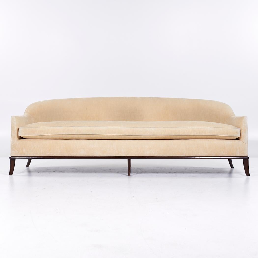 TH Robsjohn Gibbings for Widdicomb Mid Century Sofa

This sofa measures: 91 wide x 33 deep x 29.5 inches high, with a seat height of 20.5 and arm height of 22.75 inches

All pieces of furniture can be had in what we call restored vintage condition.