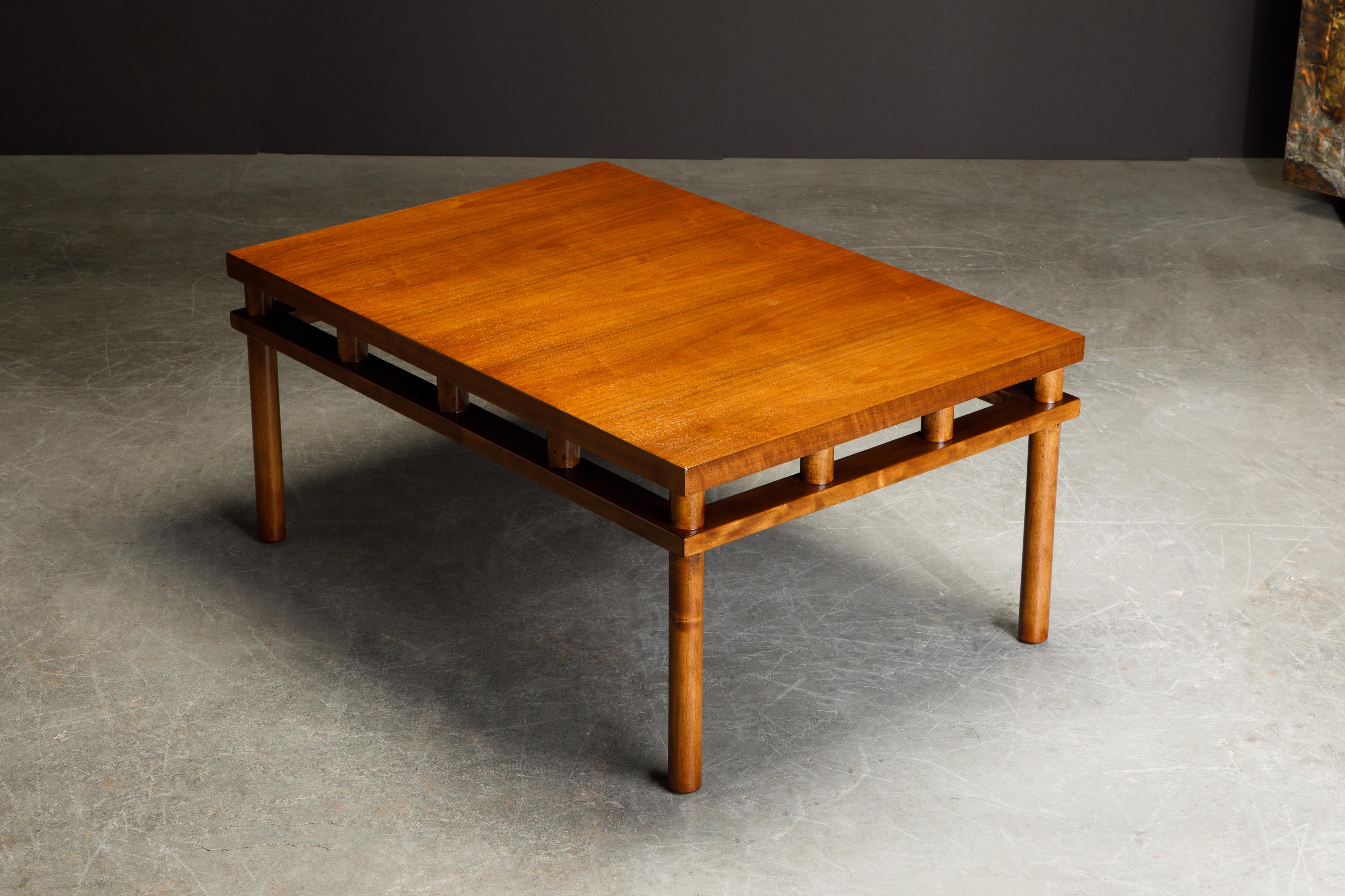 T.H. Robsjohn Gibbings for Widdicomb Model 1761 Coffee Table, 1953, Signed In Excellent Condition For Sale In Los Angeles, CA