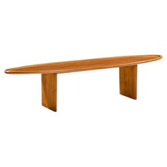 T.H. Robsjohn Gibbings for Widdicomb Model 3304 Mahogany Surfboard Coffee Table