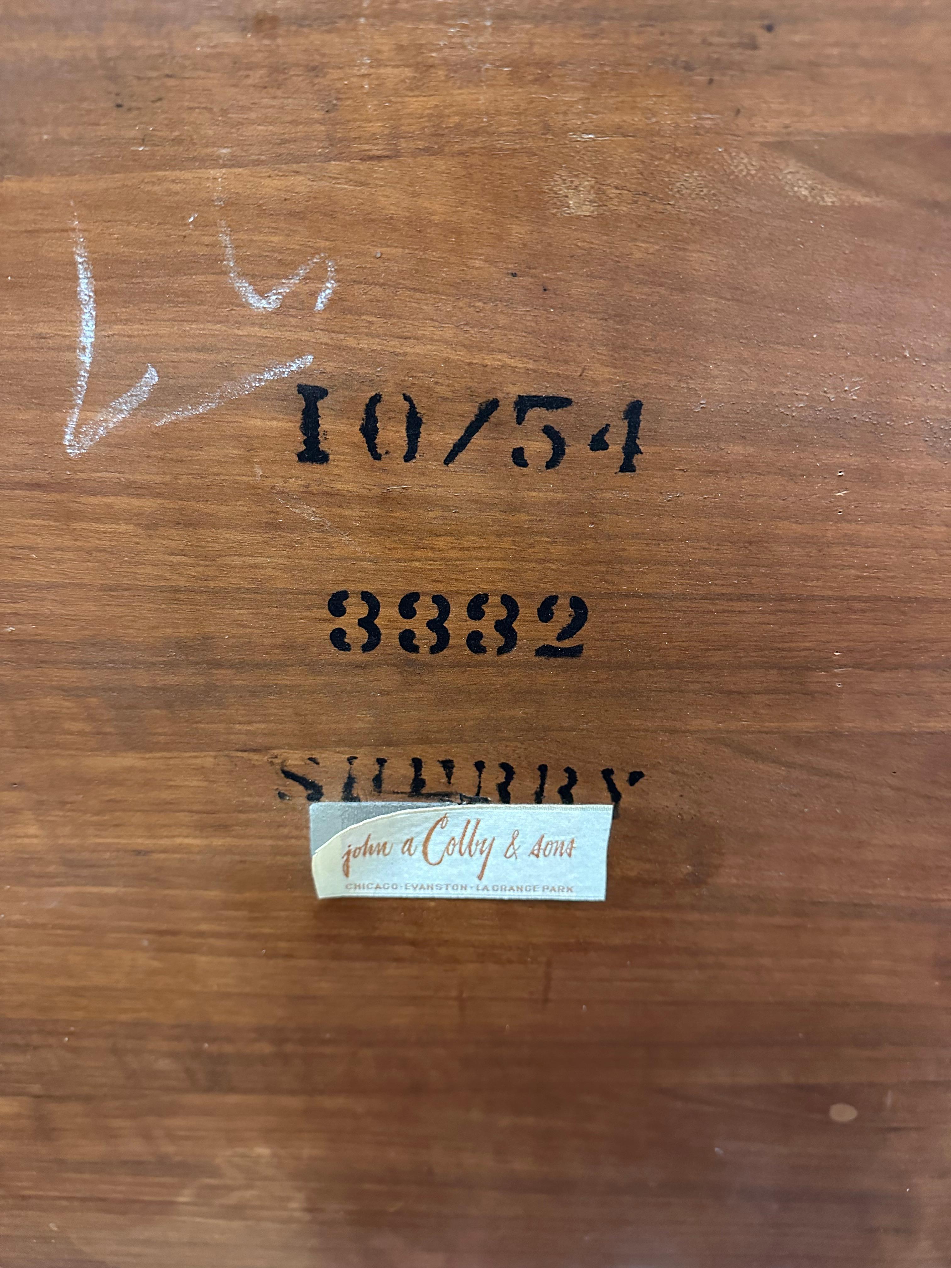 T.H. Table basse ovale Robsjohn-Gibbings pour Widdicomb en vente 9