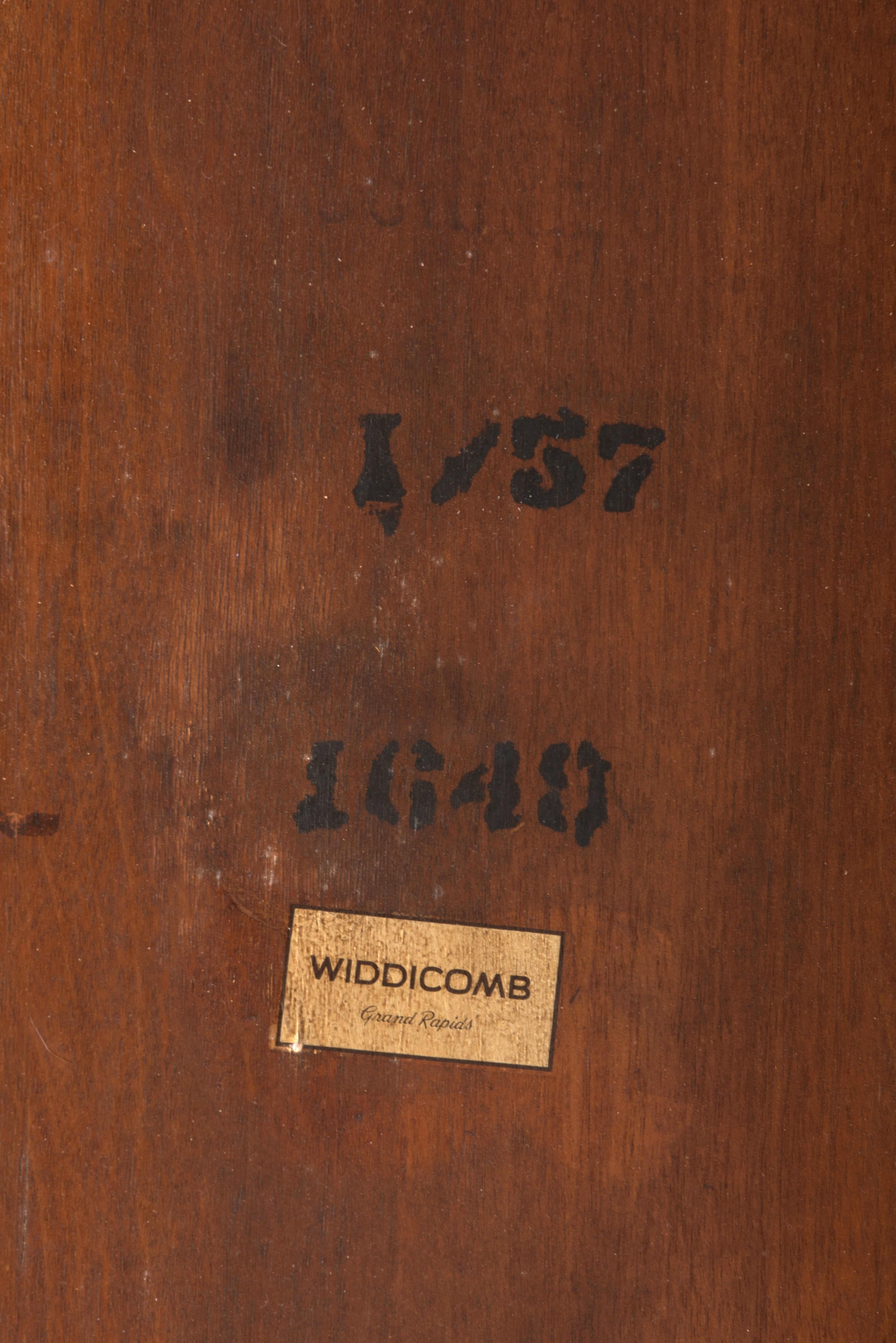 T.H. Robsjohn-Gibbings for Widdicomb Reverse Tapered Three Tier Side Table For Sale 5