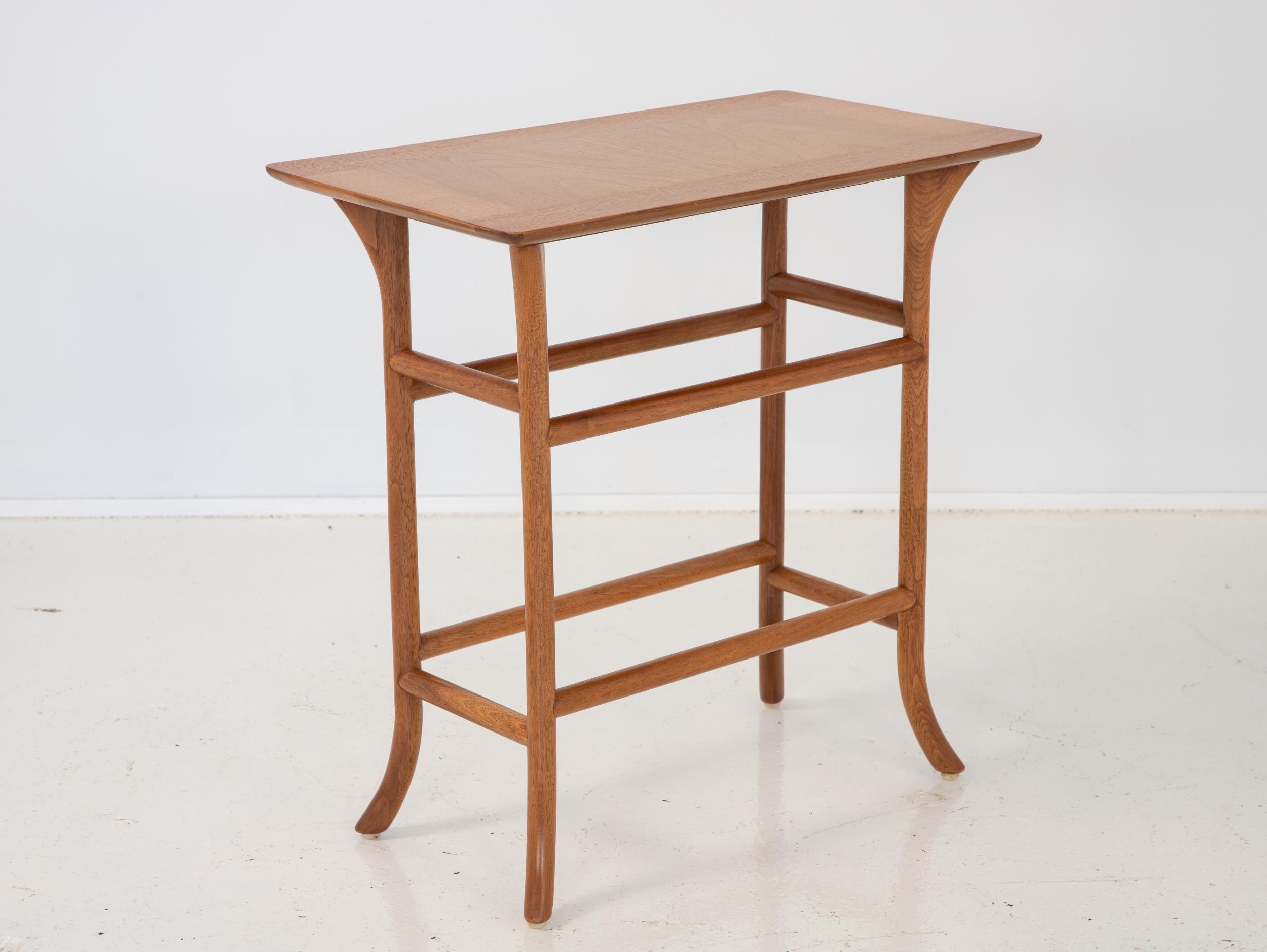 T.H. Robsjohn-Gibbings for Widdicomb Saber Leg Side Table For Sale 1