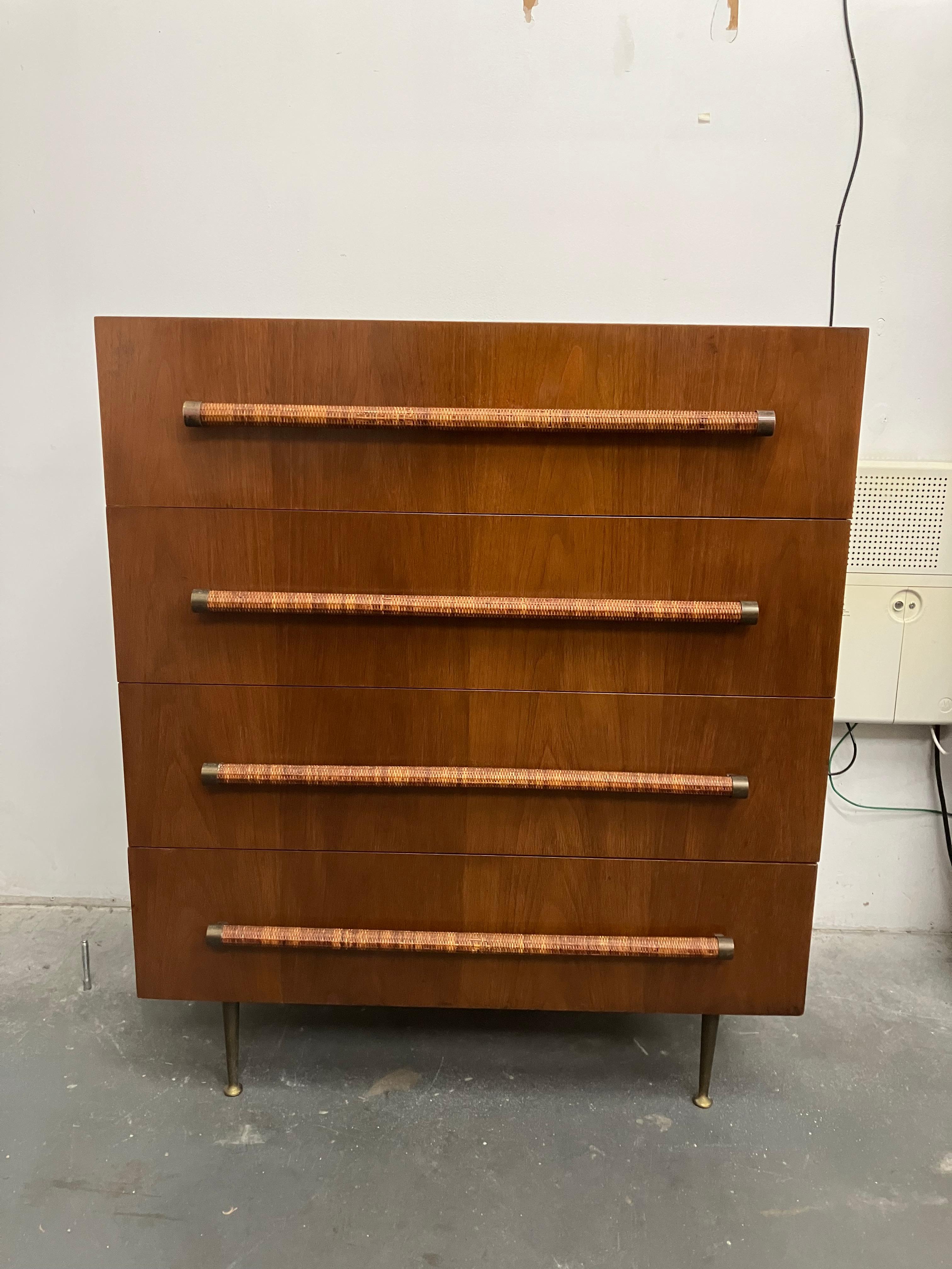 Mid-Century Modern T.H. Robsjohn-Gibbings for Widdicomb Tall Chest