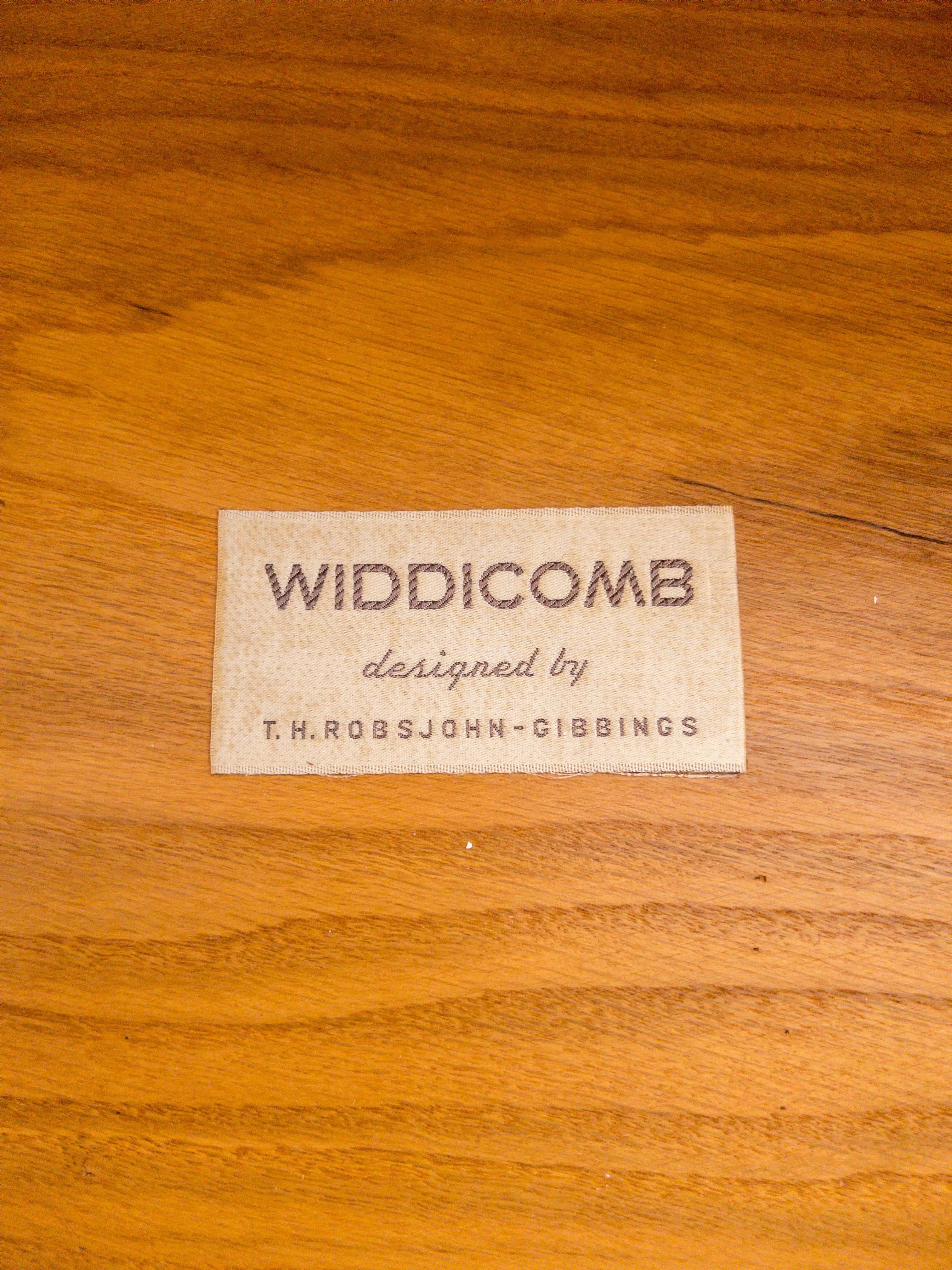 T.H. Robsjohn-Gibbings for Widdicomb Three-Bay Sideboard, c 1950, Signed 12