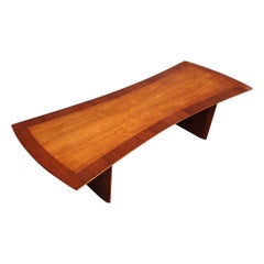 T.H. Robsjohn-Gibbings for Widdicomb Walnut "Bowtie" Coffee Table