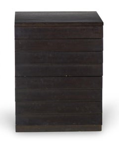 T.H. Robsjohn-Gibbings for Widdicomb Walnut Louver Front Chest