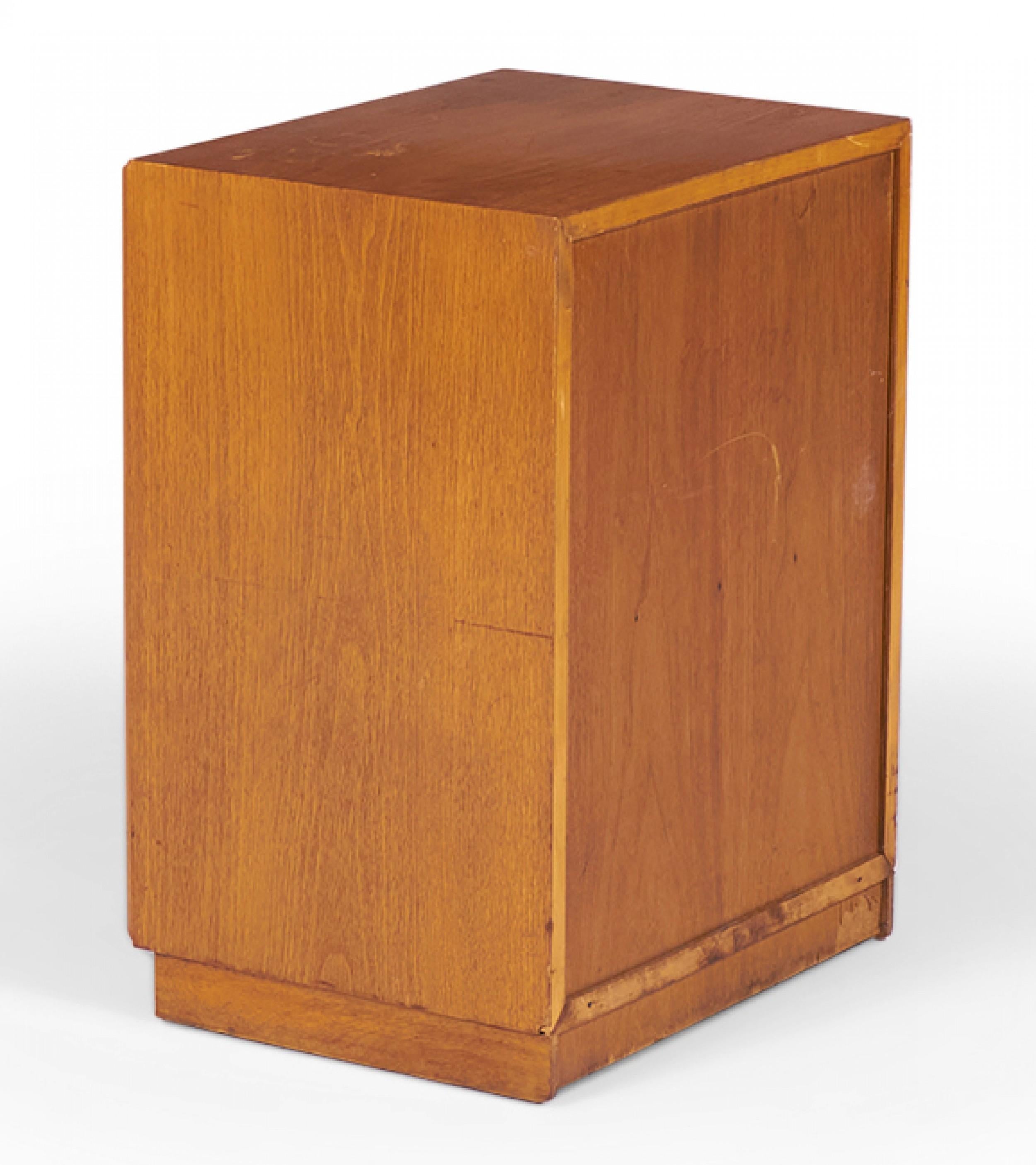 American T.H. Robsjohn-Gibbings for Widdicomb Walnut Lower Drawer Nightstand  / Cabinet For Sale