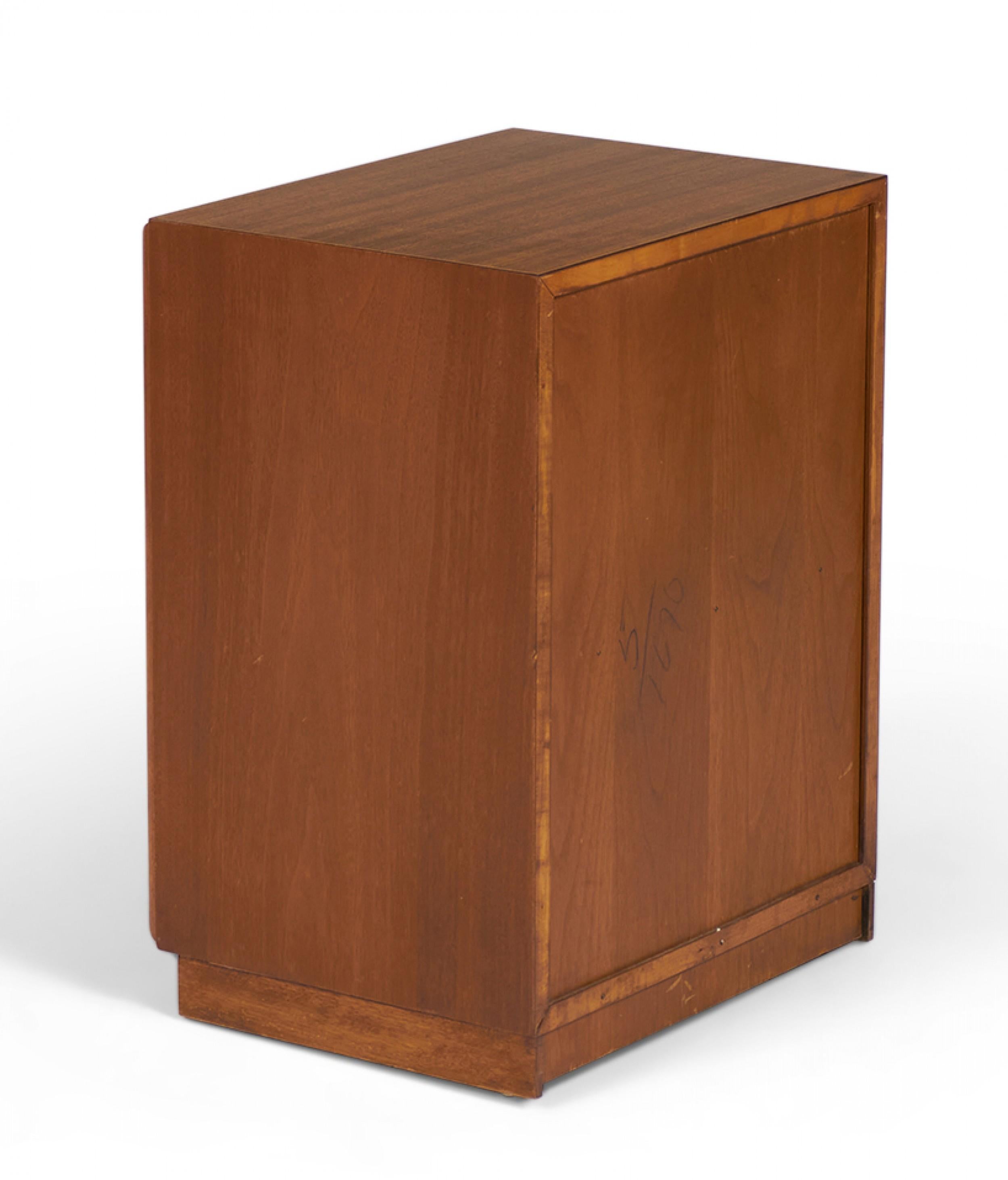 American T.H. Robsjohn-Gibbings for Widdicomb Walnut Lower Drawer Nightstand  / Cabinet For Sale