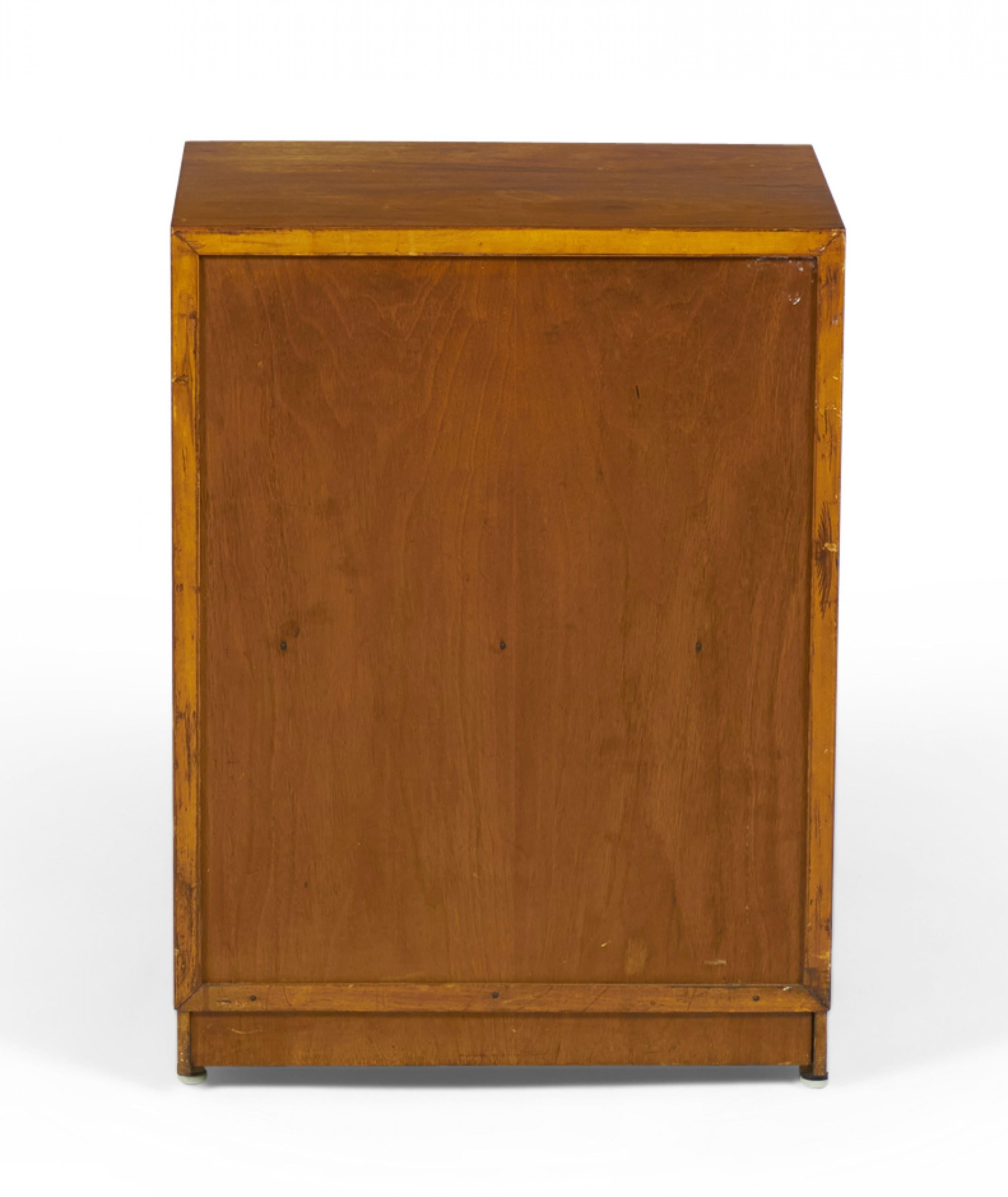 T.H. Robsjohn-Gibbings for Widdicomb Walnut Lower Drawer Nightstand  / Cabinet In Good Condition For Sale In New York, NY