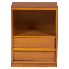 T.H. Robsjohn-Gibbings for Widdicomb Walnut Lower Drawer Nightstand  / Cabinet