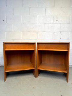 T.H. Robsjohn-Gibbings for Widdicomb Walnut Nightstands