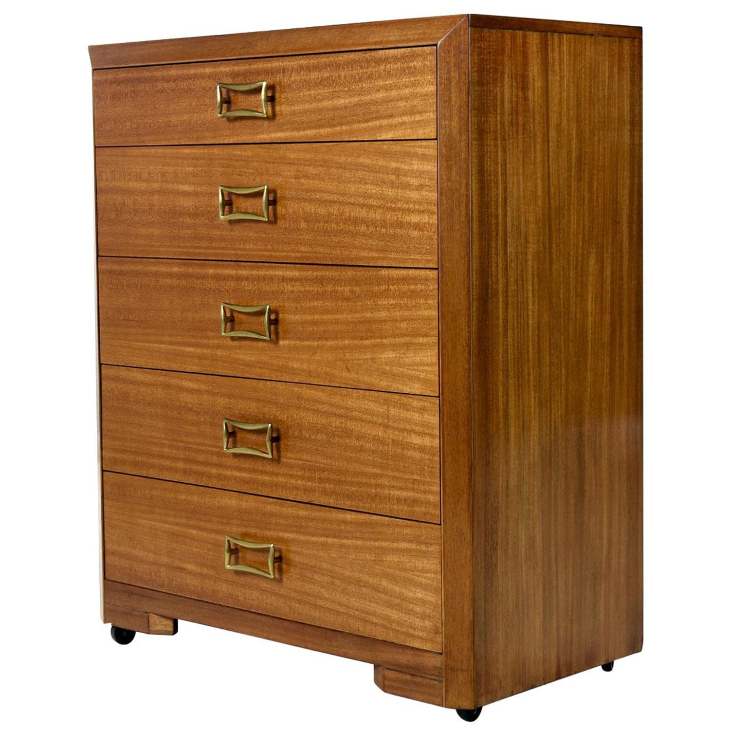 T H Robsjohn Gibbings For Widdicomb Yellow Mahogany Machine Age