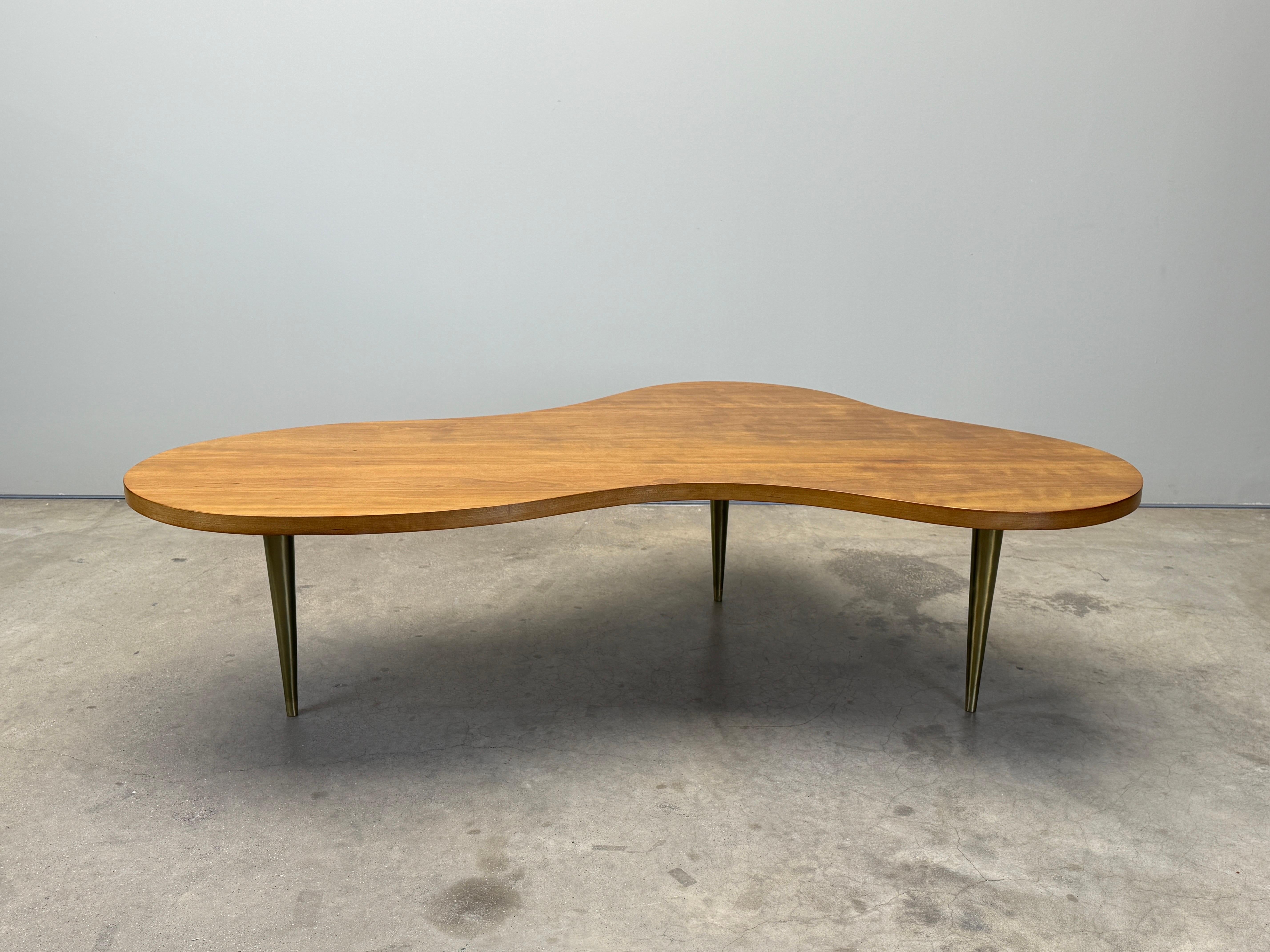 T.H. Robsjohn-Gibbings Large FreeForm Coffee Table for Widdicomb In Good Condition For Sale In Dallas, TX