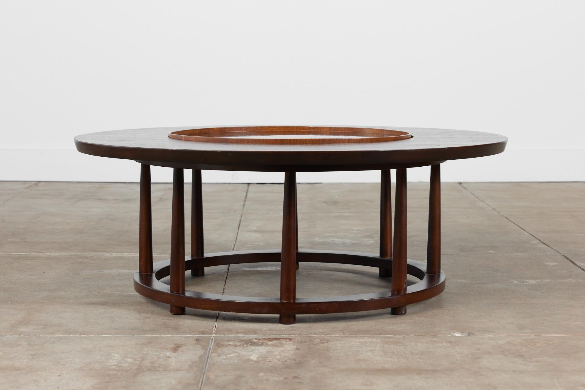 Mid-Century Modern T.H. Robsjohn Gibbings Lazy Susan Coffee Table for Widdicomb