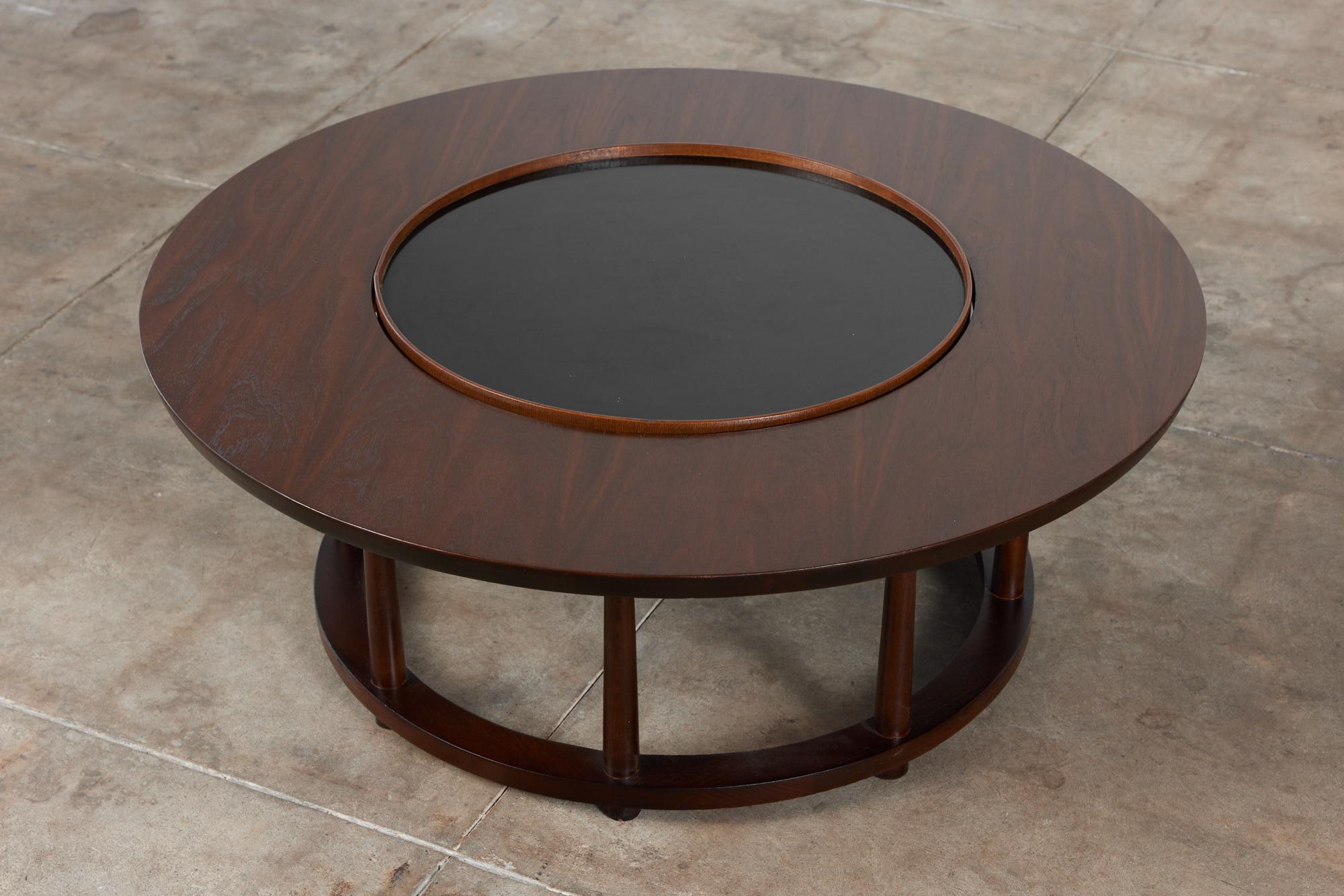 T.H. Robsjohn Gibbings Lazy Susan Coffee Table for Widdicomb In Excellent Condition In Los Angeles, CA