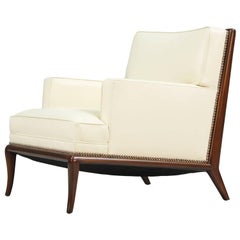 T.H. Robsjohn-Gibbings Leather Lounge Chair for Widdicomb