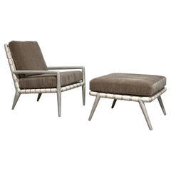 T.H. Robsjohn-Gibbings Lounge Chair and Ottoman