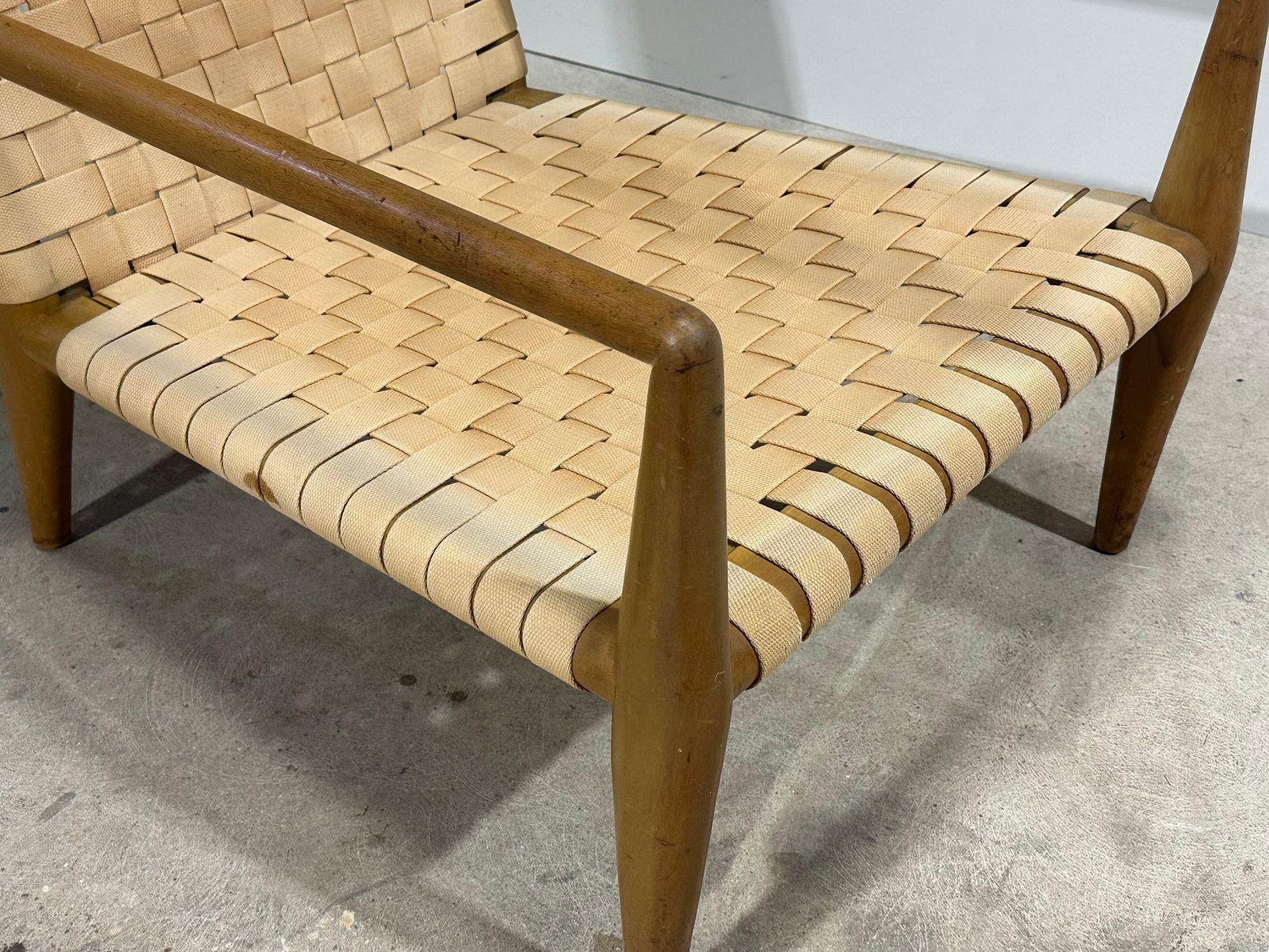 Bois T.H. Chaise longue Robsjohn Gibbings, modèle 1720, 1950 en vente