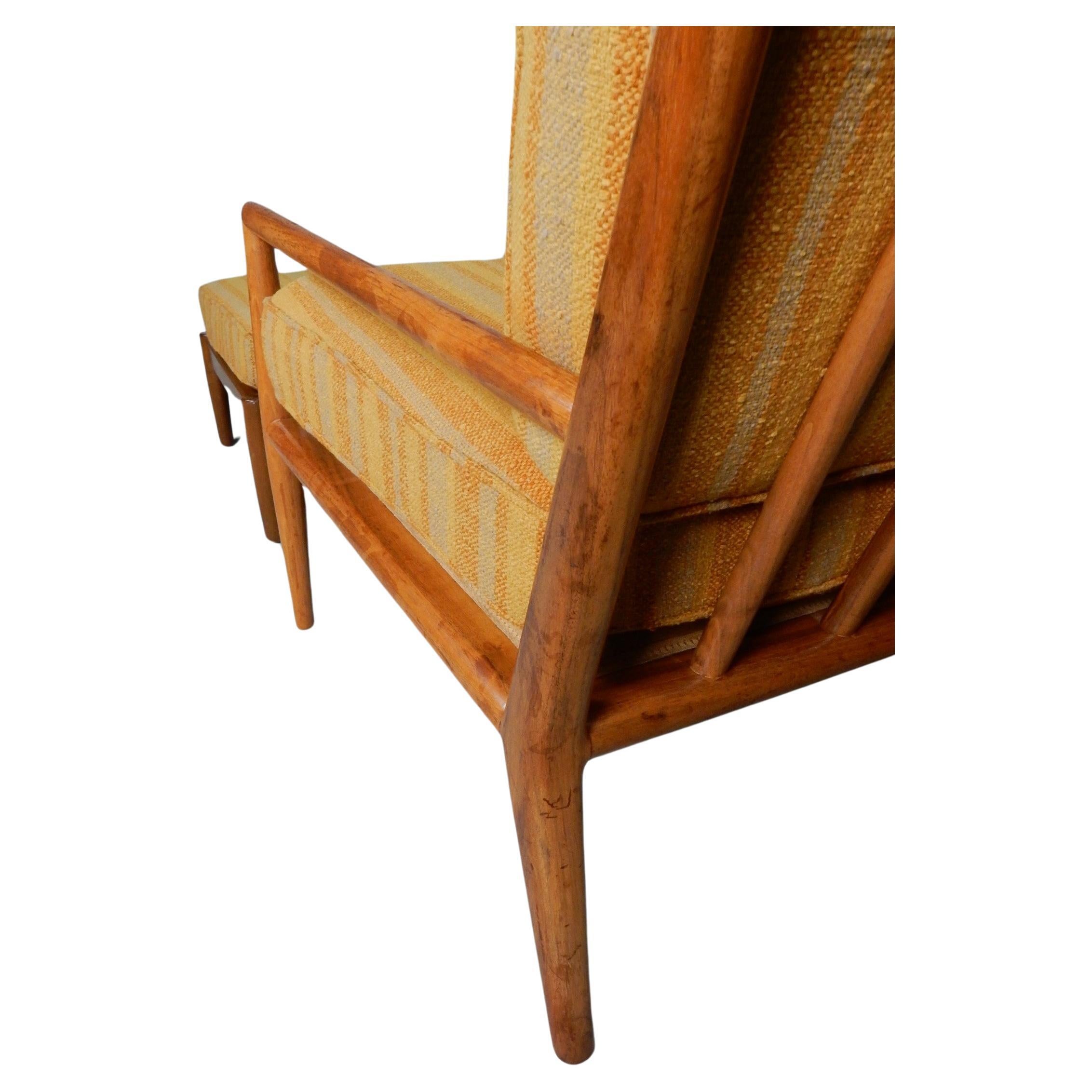 T.H. Robsjohn-Gibbings Lounge Chair & Ottoman by Widdicomb 1950's For Sale 2