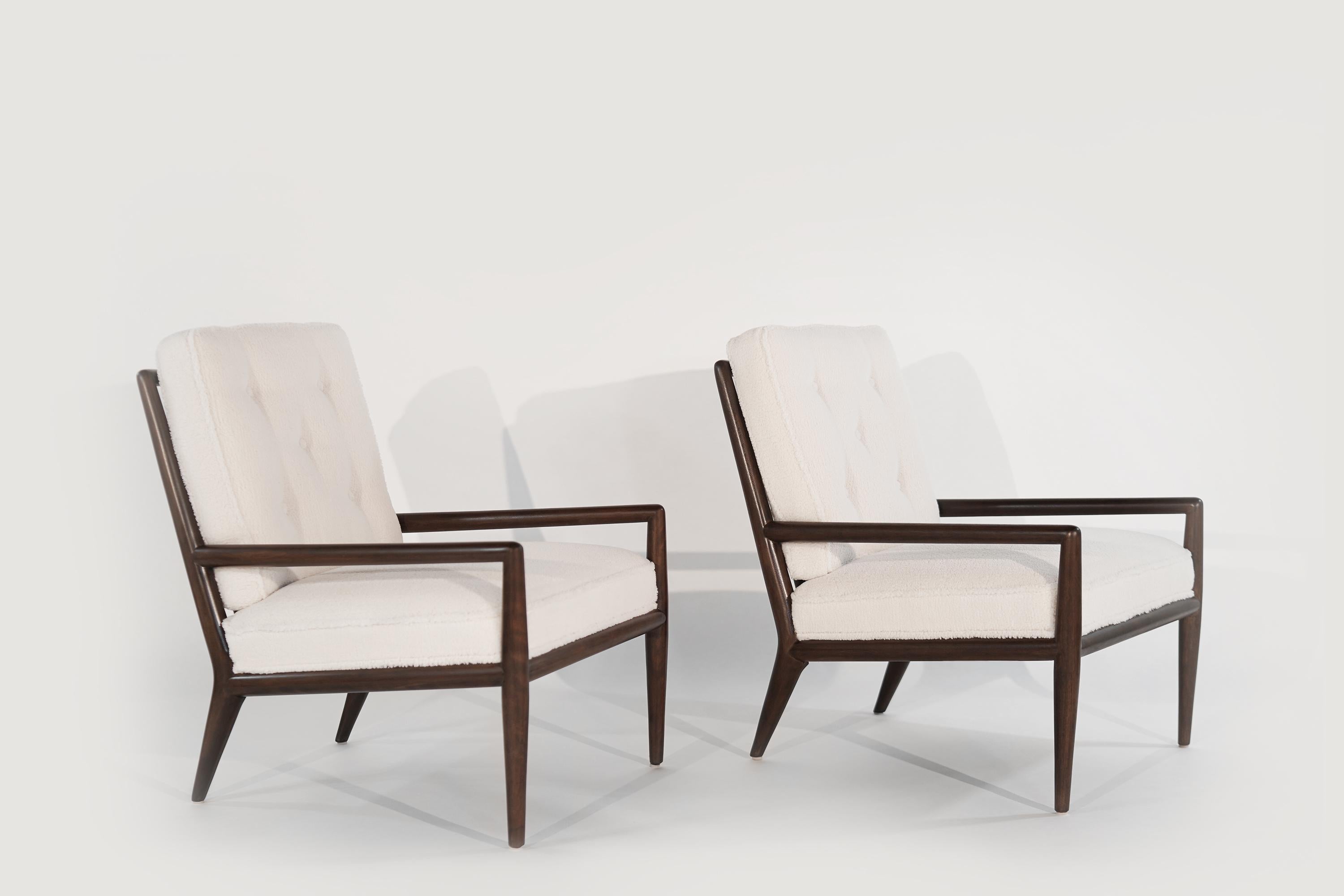 T.H. Robsjohn-Gibbings Lounge Chairs, 1950s In Good Condition In Westport, CT