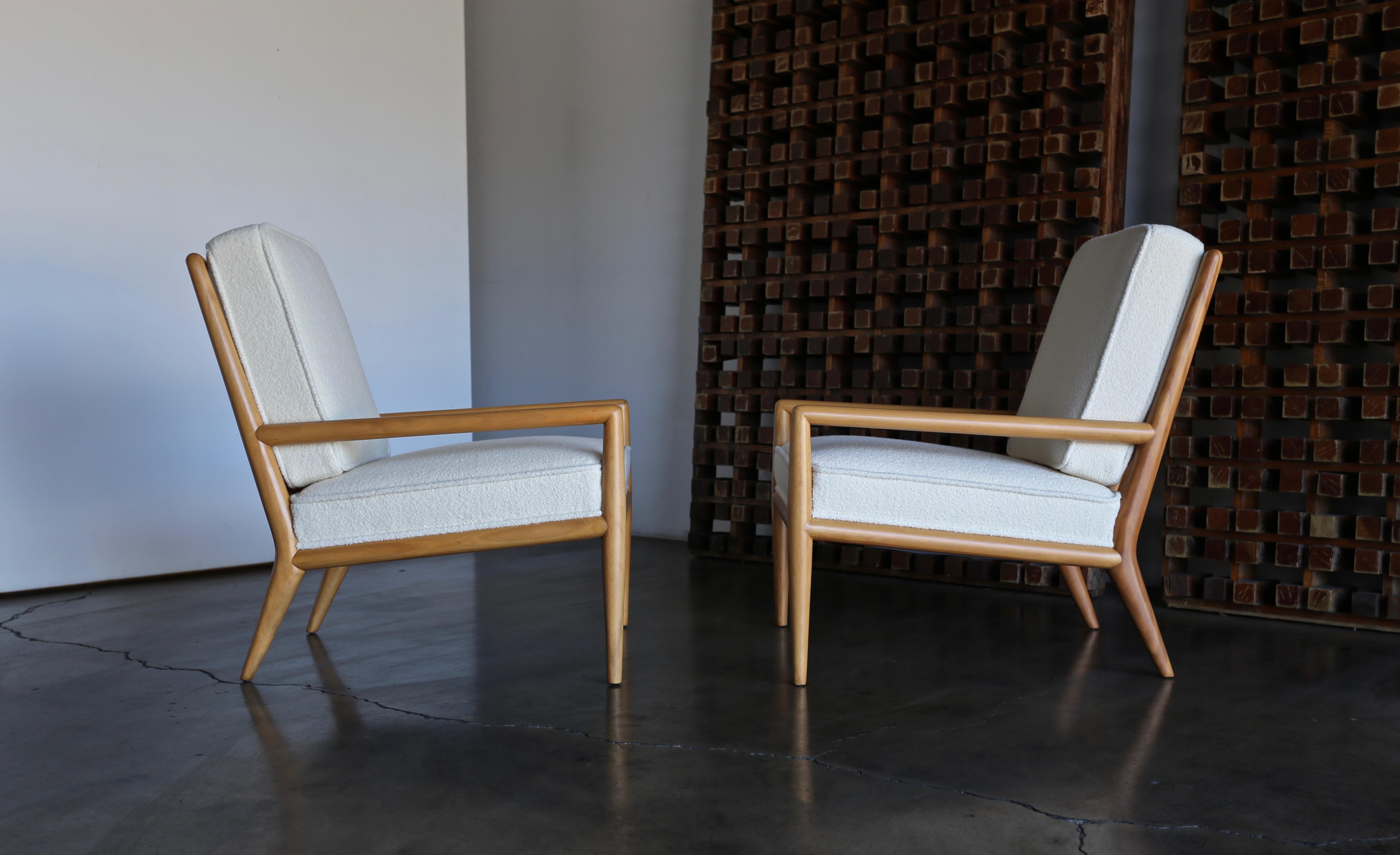 T.H. Robsjohn-Gibbings Lounge Chairs for Widdicomb, circa 1955 In Good Condition In Costa Mesa, CA