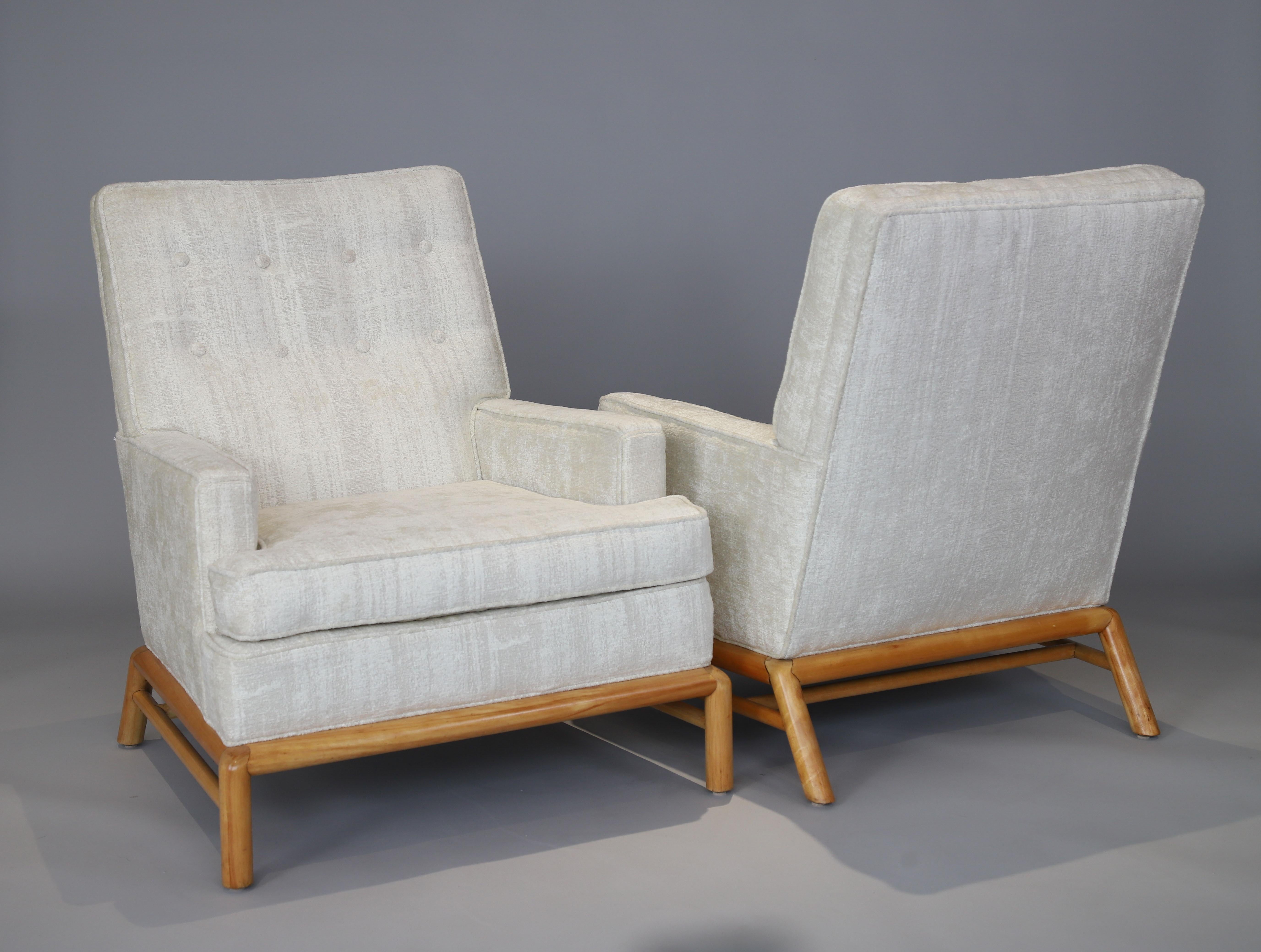 T.H. Robsjohn-Gibbings Lounge Chairs for Widdicomb 6