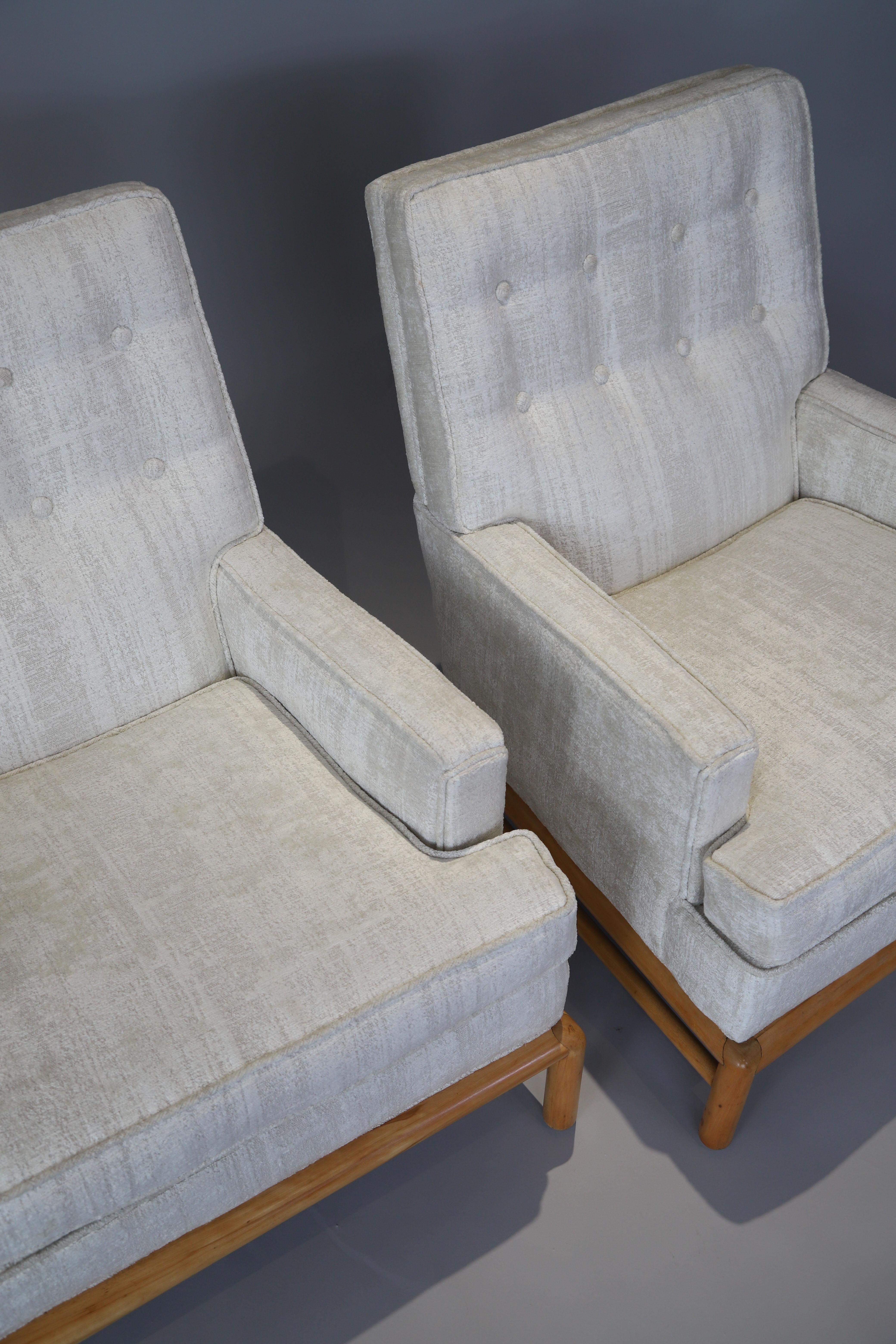 Mid-Century Modern T.H. Robsjohn-Gibbings Lounge Chairs for Widdicomb