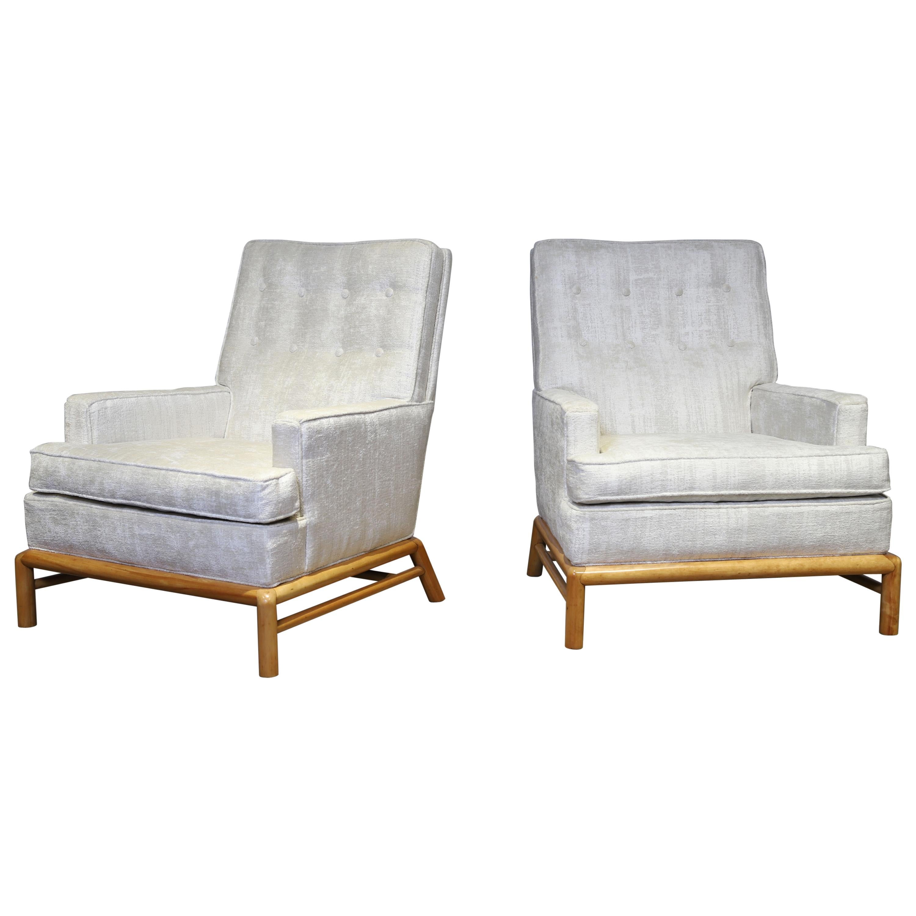T.H. Robsjohn-Gibbings Lounge Chairs for Widdicomb
