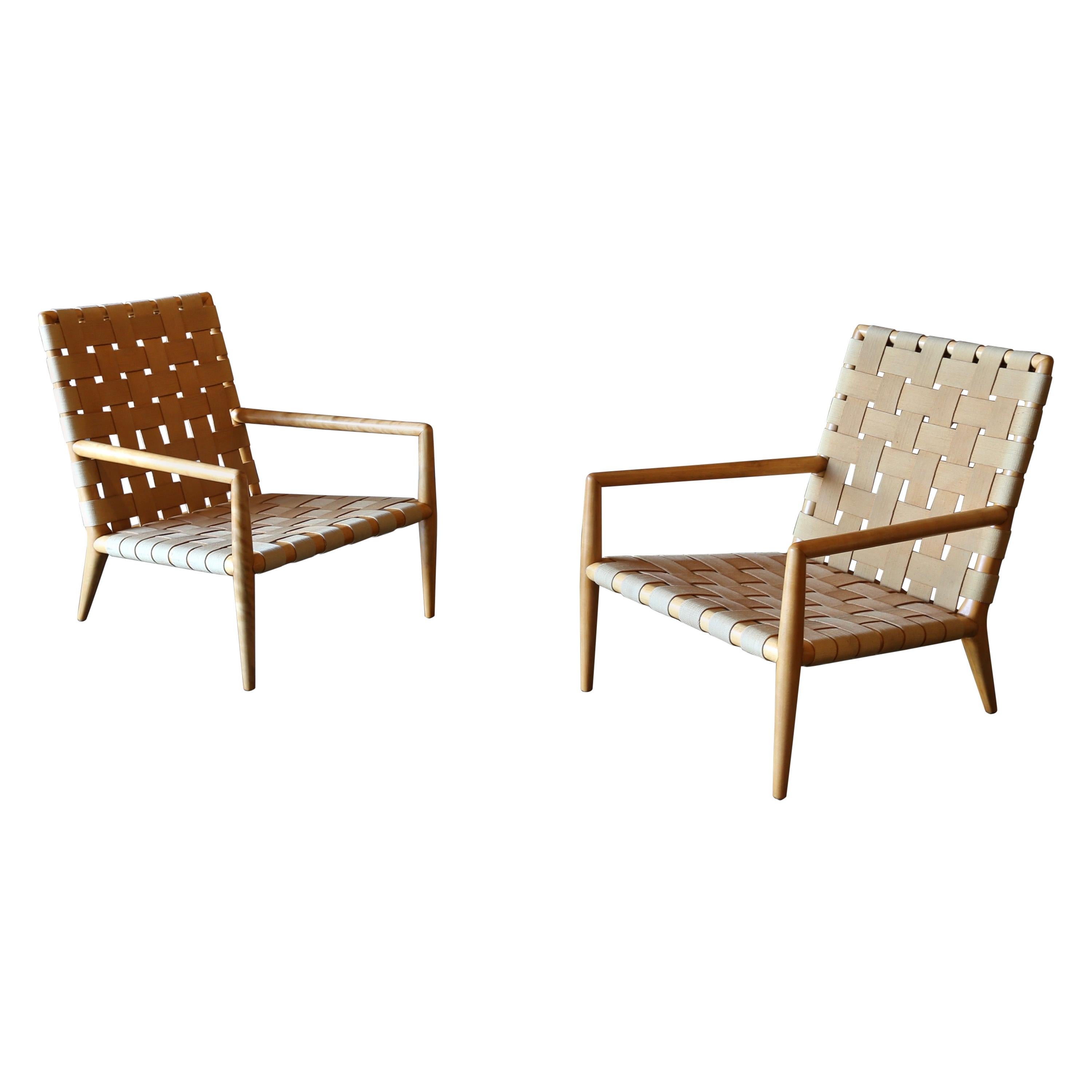 T.H. Robsjohn-Gibbings Lounge Chairs for Widdicomb Model 1720, circa 1955