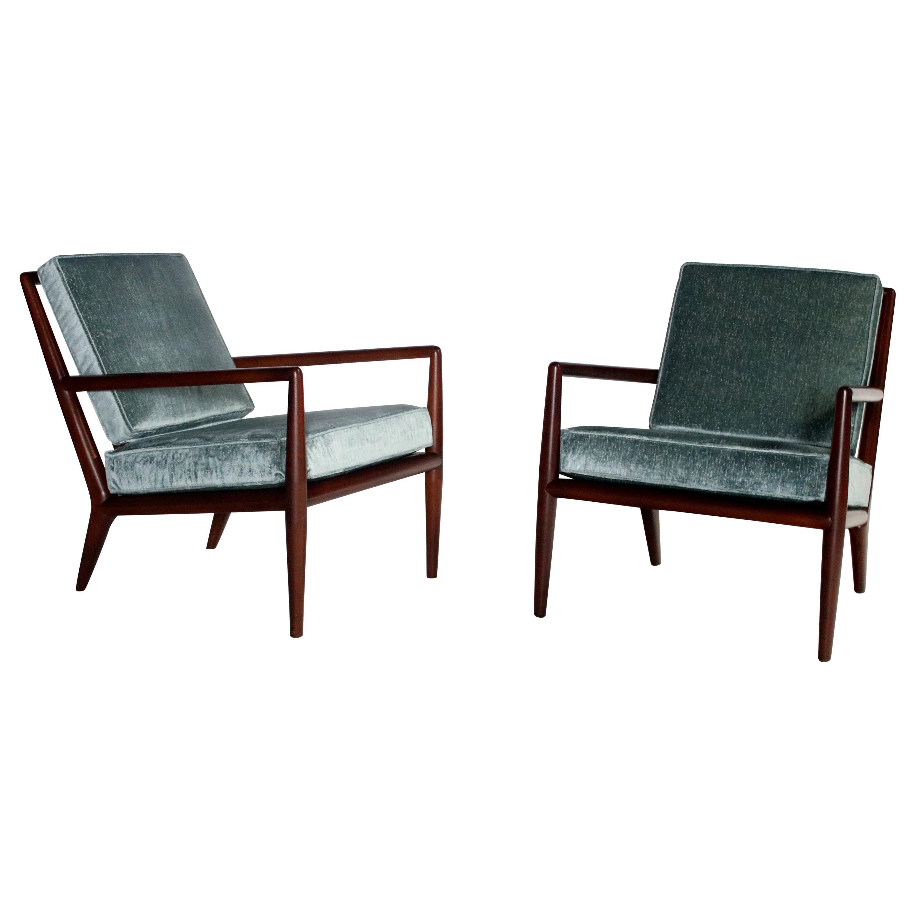 T.H. Robsjohn Gibbings Lounge Chairs, Widdicomb