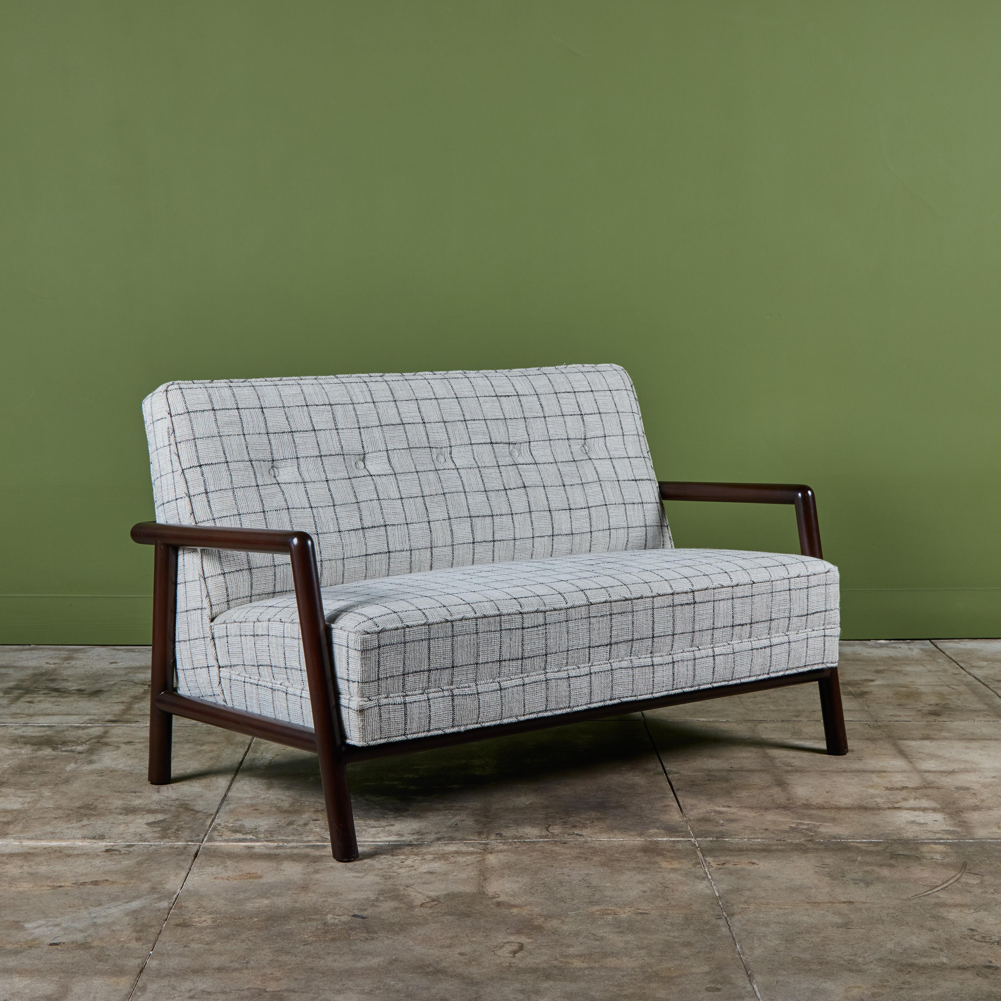 Mid-Century Modern T.H. Robsjohn Gibbings Loveseat for Widdicomb For Sale