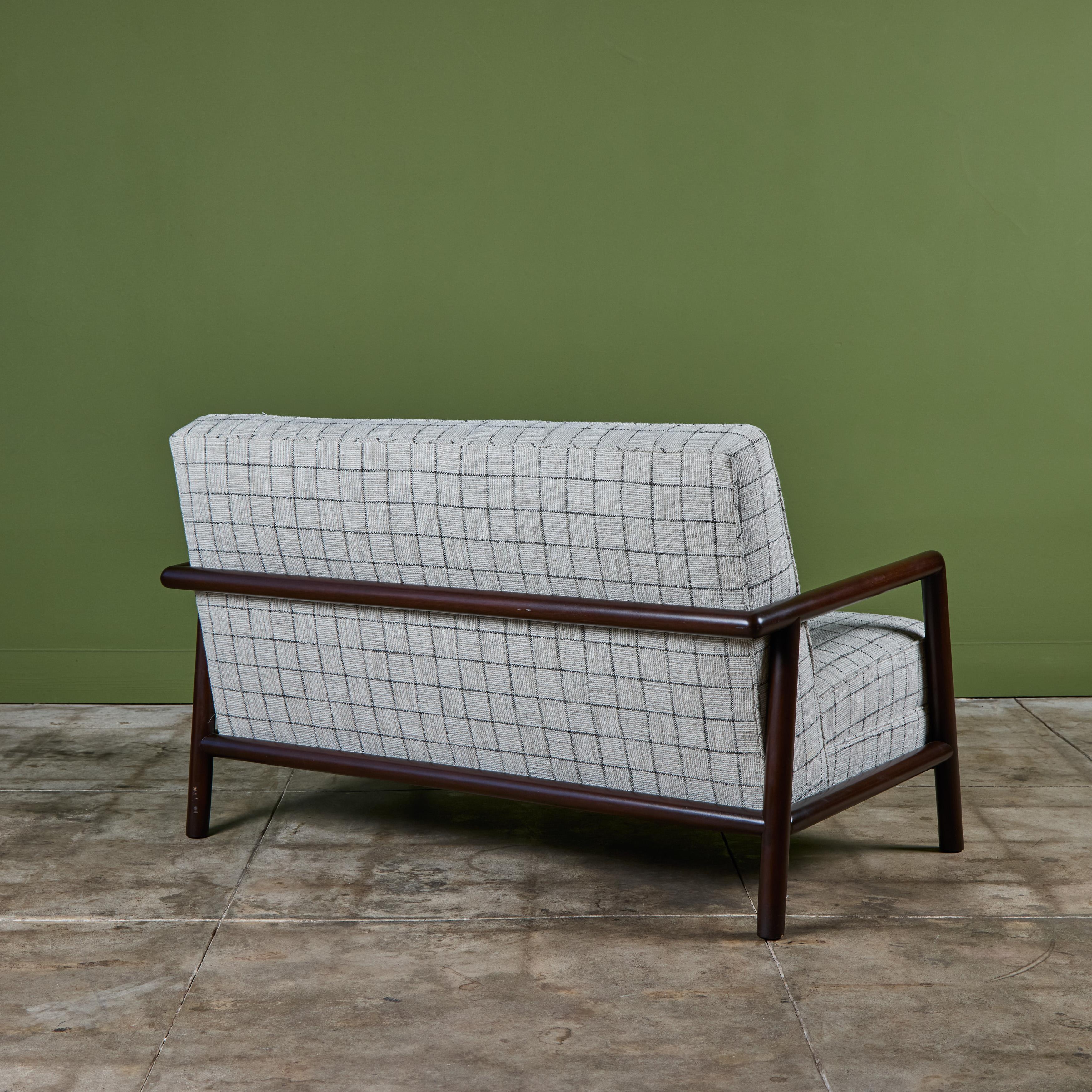 T.H. Robsjohn Gibbings Loveseat for Widdicomb In Good Condition For Sale In Los Angeles, CA