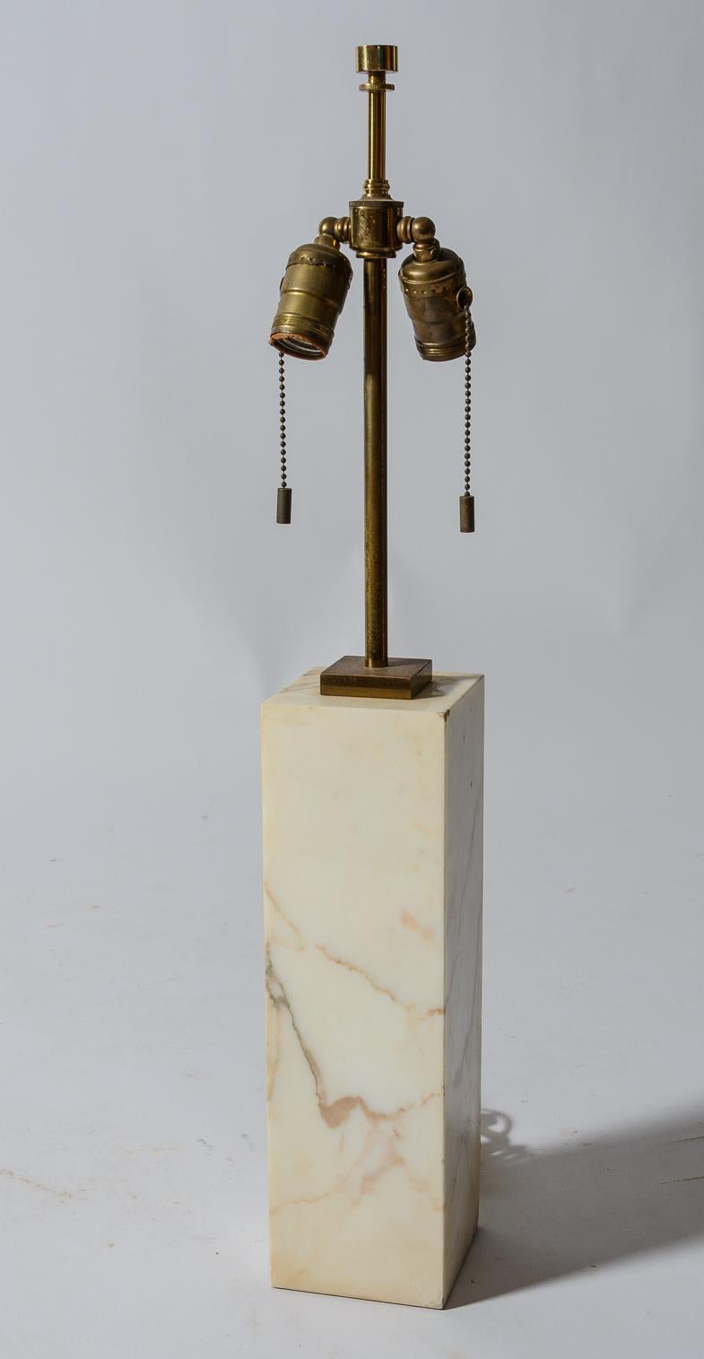 TH Robsjohn Gibbings Marble Table Lamps 2