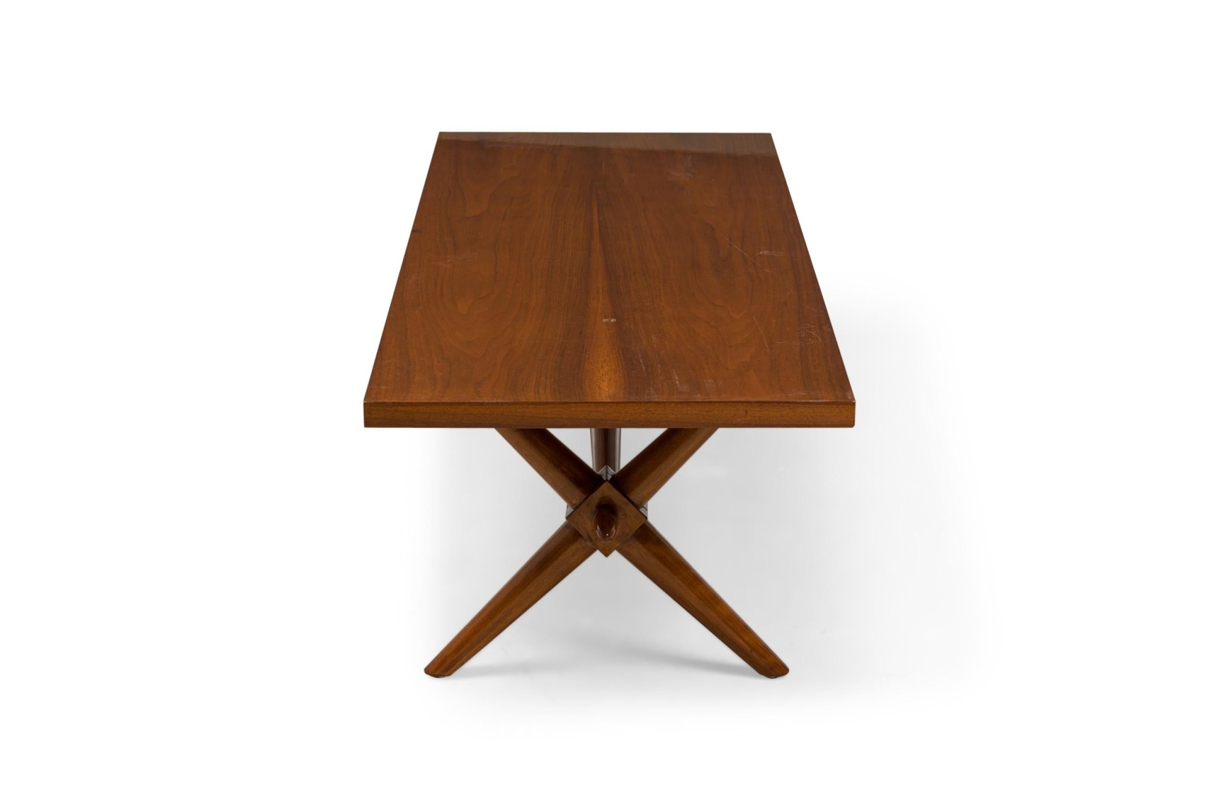 Mid-Century Modern T.H. Robsjohn-Gibbings Mid-Century American Modern Walnut Low / Coffee Table For Sale